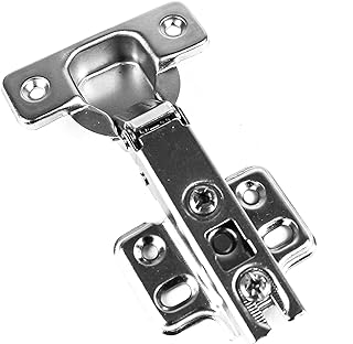 Berta (4 Pieces) Full Overlay Frameless European Hinges 105 Degree 2-Cam 4-Way Adjustable Concealed Kitchen Cabinet Door Hinges with Screws
