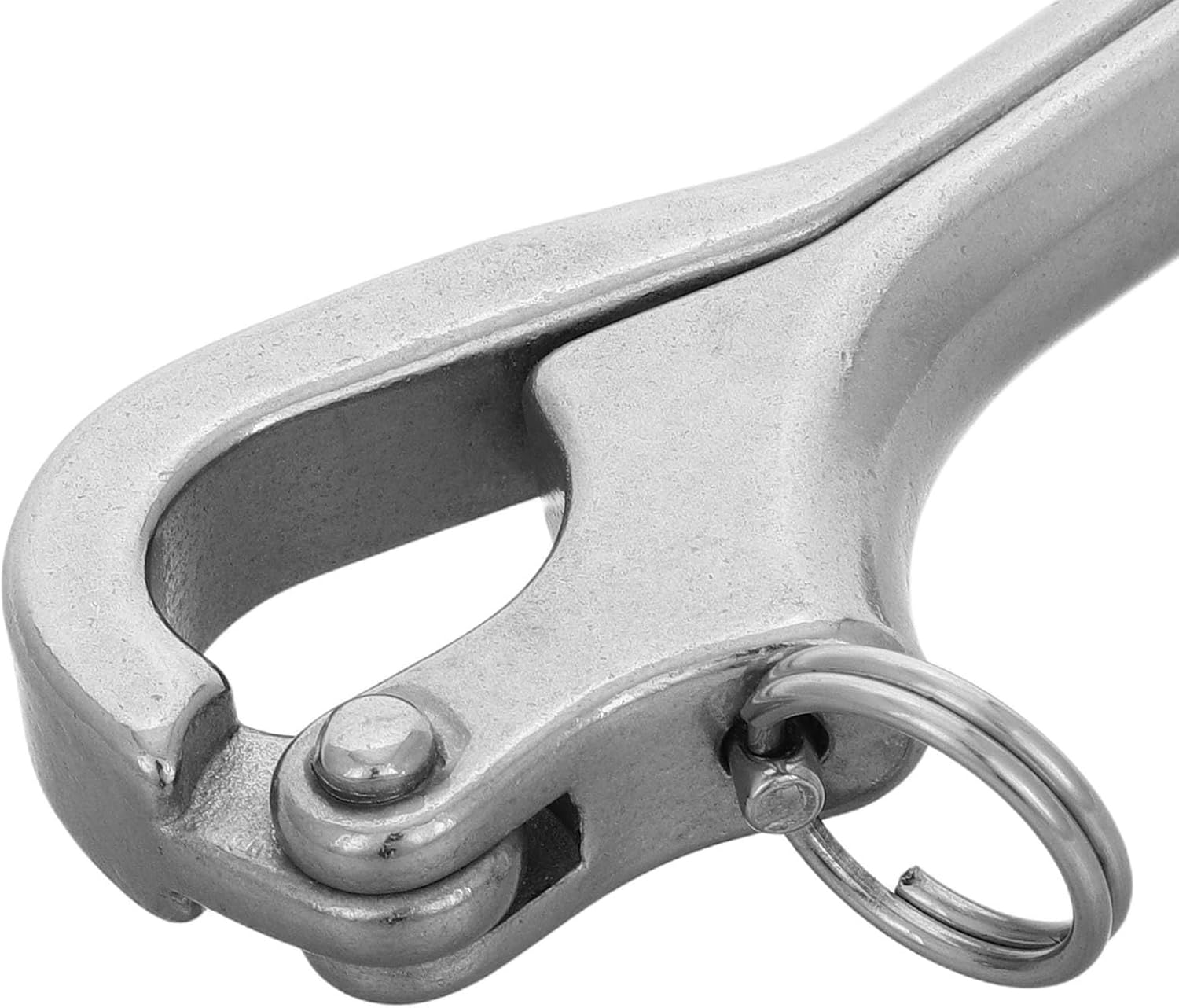 FRCOLOR 316 Stainless Steel Quick Release Shackle Lifeboat Safety Hook Marine Grade Self-Locking Snap Hook Sailing Rigging Hardware for Emergency Use