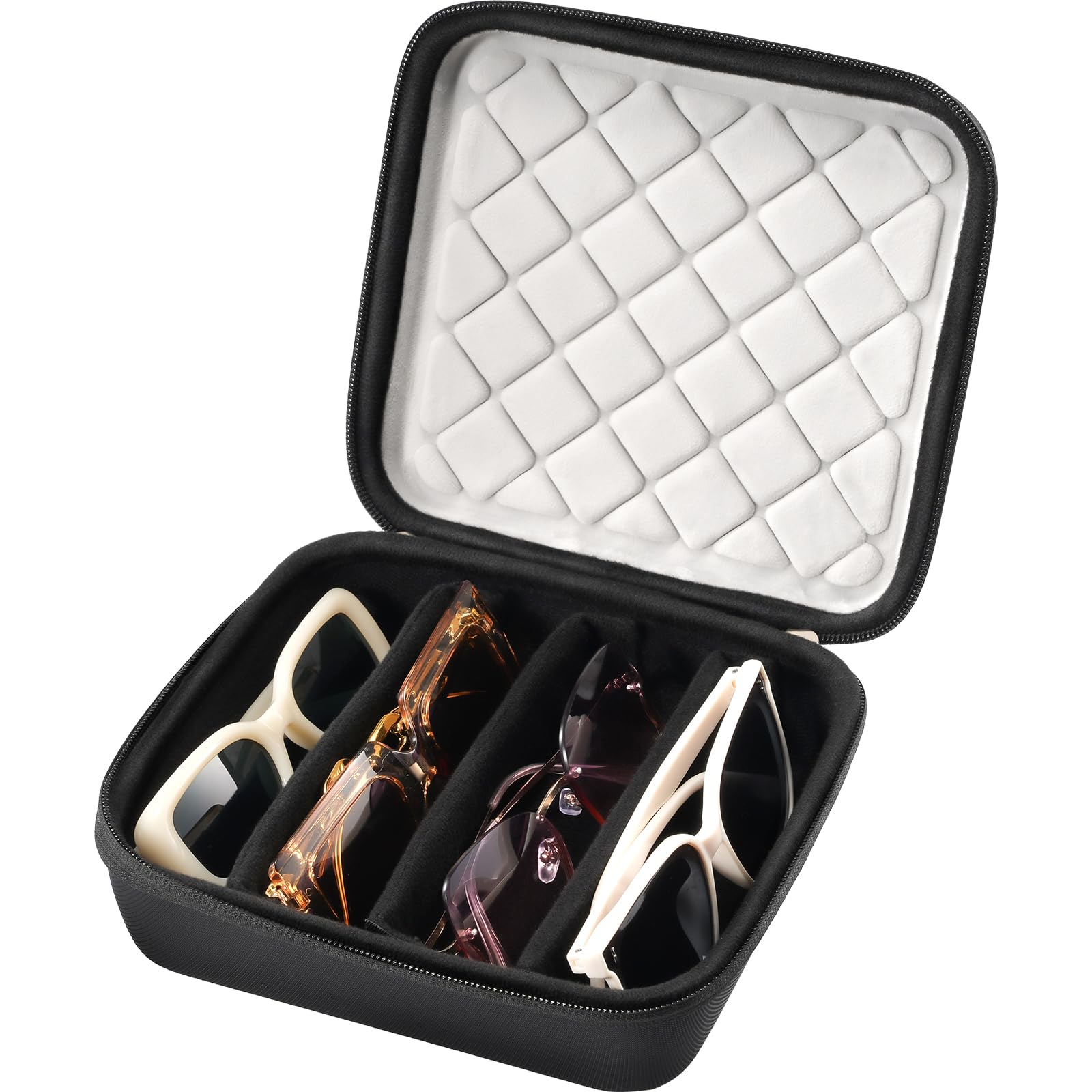 ProCase Brillenetui Brillenaufbewahrung für mehrere Brillen Sonnenbrillen Halter Sunglasses Organizer für bis zu 7 Brillen Brillenhalter Brillen Tragetasche für Männer Frauen