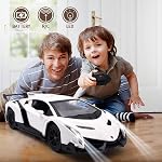 Remote Control RC CAR Racing Cars Compatible with Lamborghini Veneno 1:24 Toy RC Cars Model Vehicle for Boys 6,7,8 Years Old,White