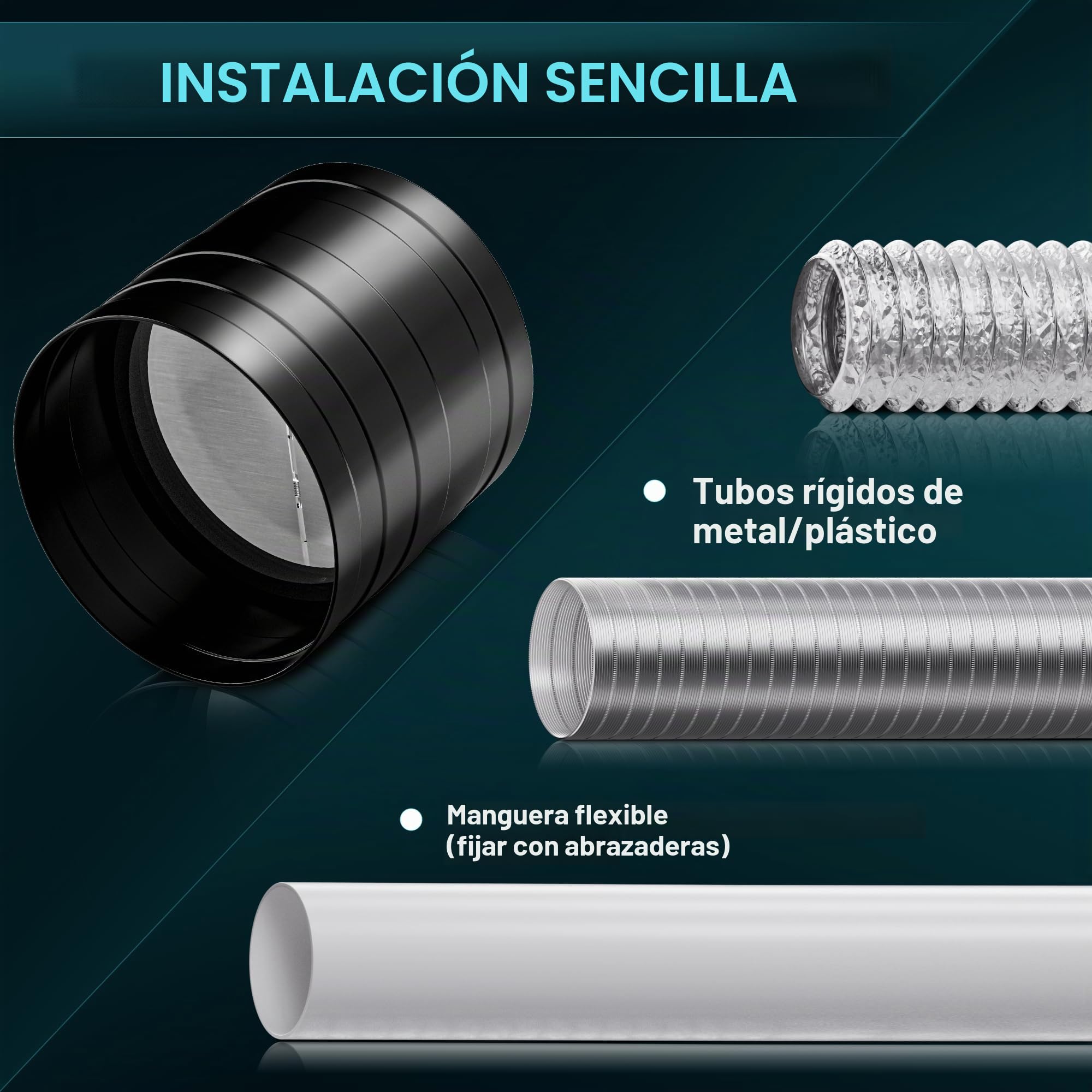 HG Power Válvula Antirretorno DN 100 mm con Compuerta Antirretorno, Flujo Unidireccional con solapas de aluminio de goma sellada, Acero Galvanizado