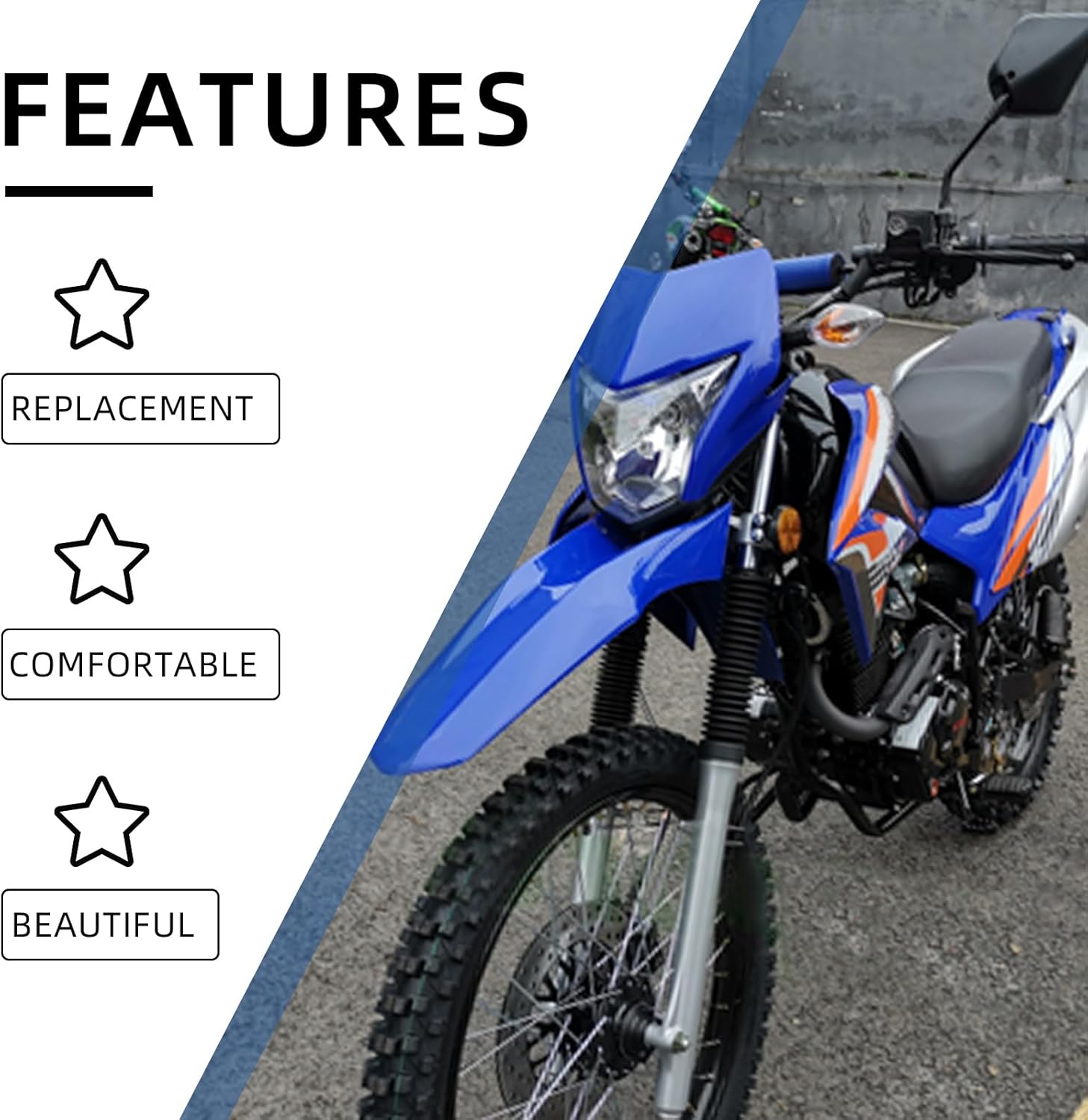 Dirt Bike Seat Cushion for Hawk 250,Motorcycle Seat Cushion for Hawk 250cc