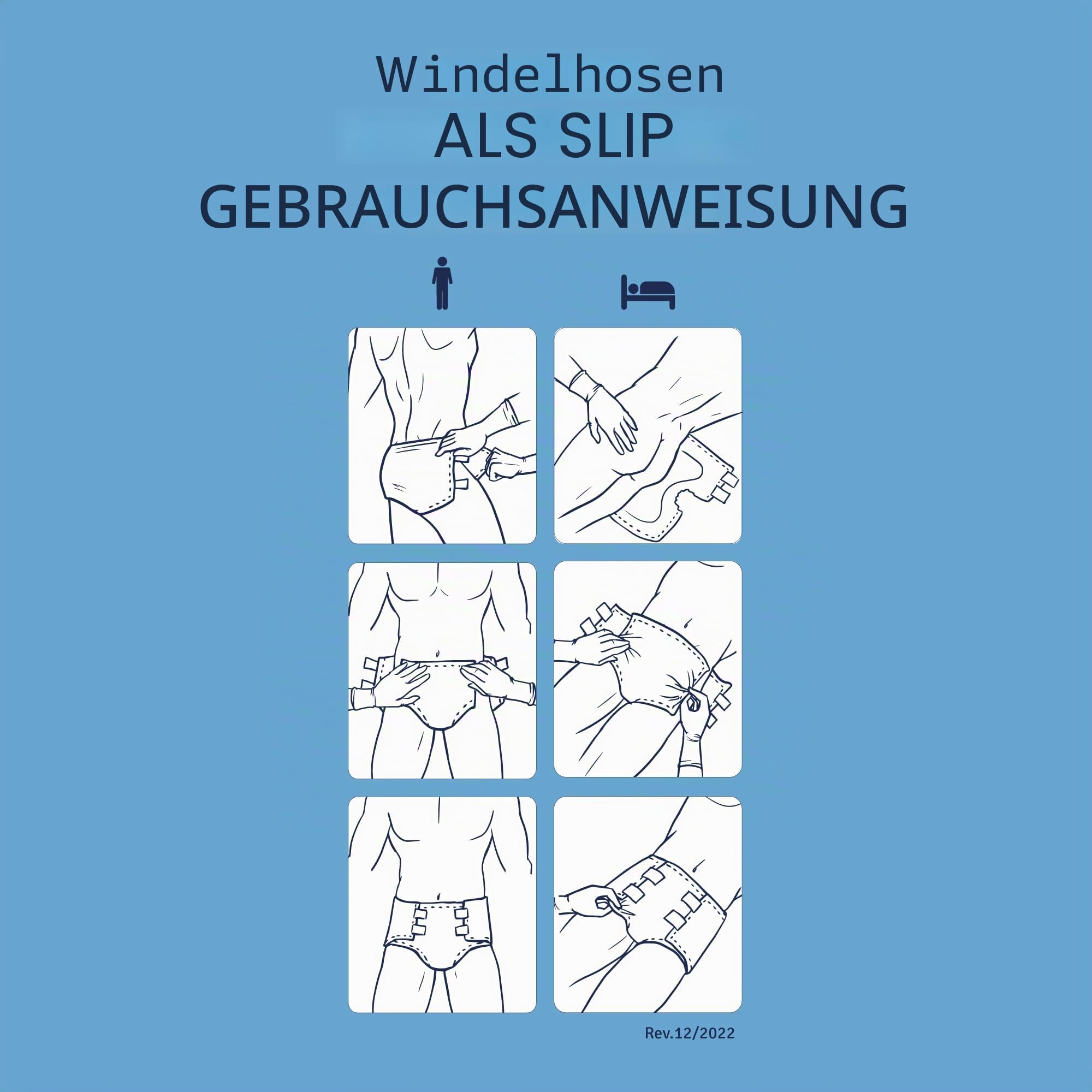 Soffisof Air Dry Windeln für Erwachsene Extra M - 90x Inkontinenz Slip - 6 Packungen mit 15 Windelhosen, 7 Tropfen - Erwachsenen Windel