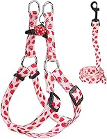 Vista 37 de BEAUTYZOO No Pull Dog Harness and Leash Set - Adjustable Step-in Puppy Harness for Small Medium Large Dogs, Escape Proof Soft Nylon Vest with Double