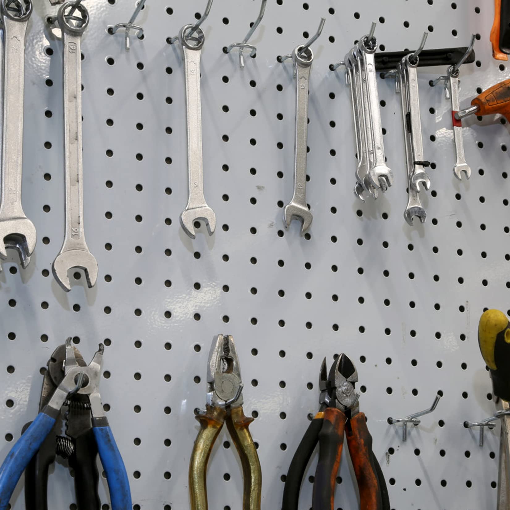 30 Ganci Per Pannelli Forati | In Acciaio Inossidabile | Lunghezze 5cm E 10cm | Per Garage E Negozi