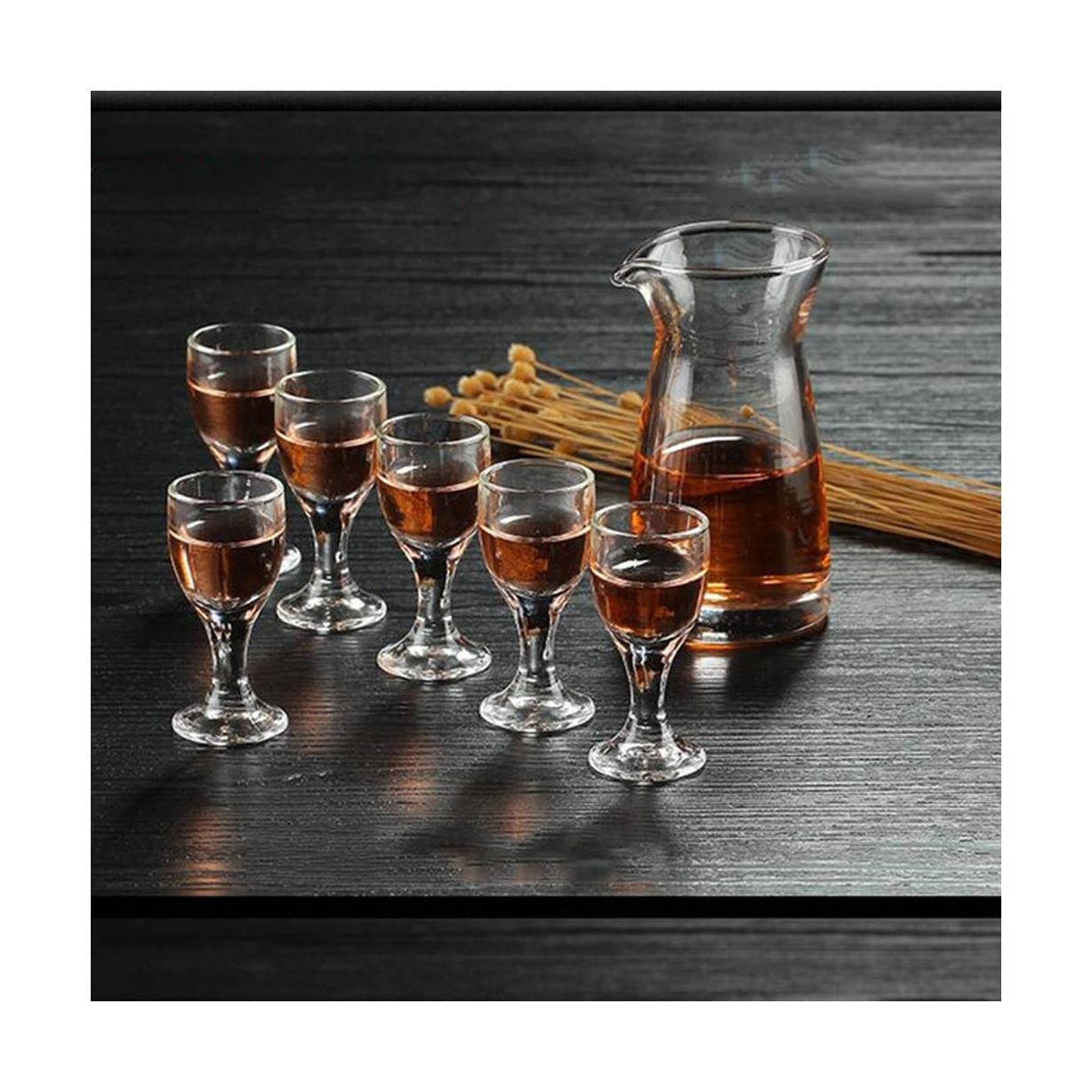 NOBRIM 7 pièces Classique Verre à bière ménage Verre vin Ensemble chopes à bière Ensemble Refroidissement Tasses à vin pour Les fêtes et Les Cadeaux