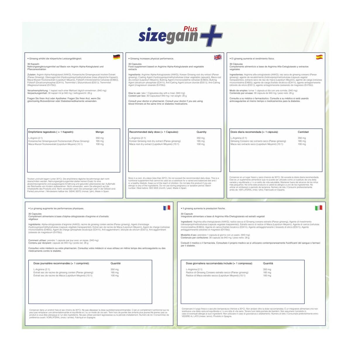SizeGain Plus 2 x