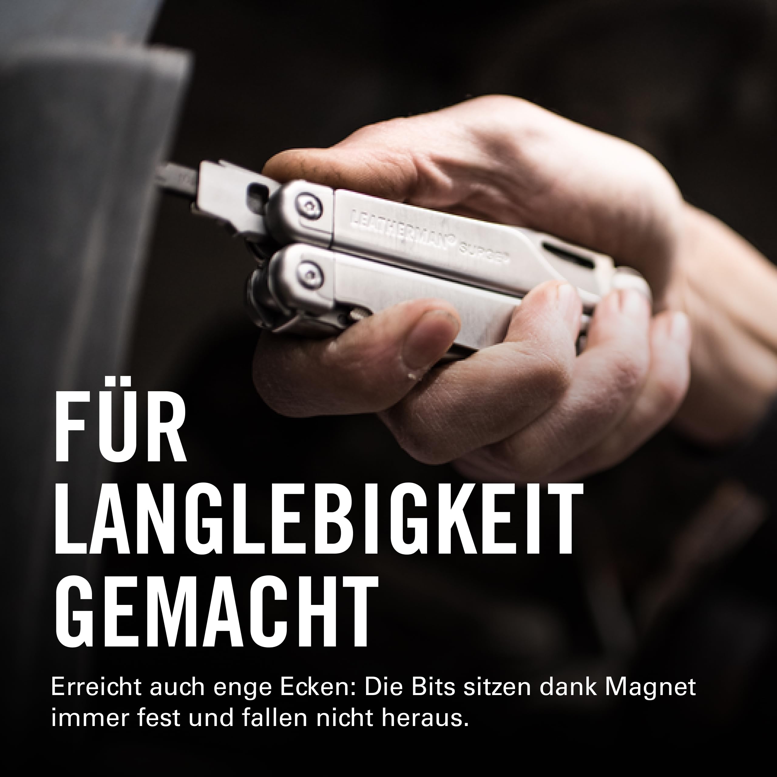 Leatherman Bit Verlängerung - 8,26 cm-Verlängerung für Leatherman Bits und Standard-Sechskant-Bits - Silber