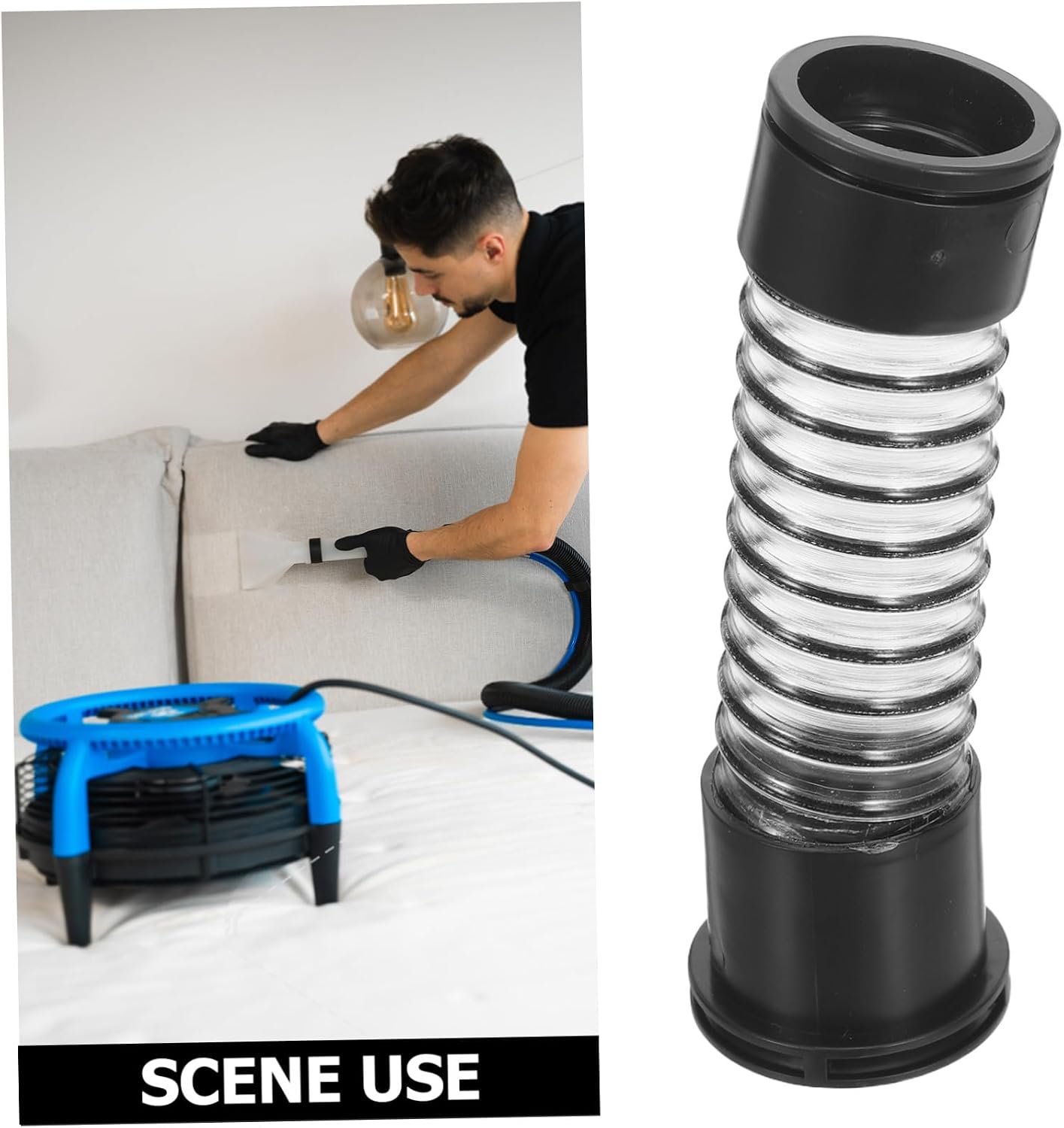 Replacement Vacuum Hose 26mm 35mm Id Flexible Quick-connect Dust Pickup Hose Compatible with H12 Advanced H12 Advanced Plus H13 H13s Wet Dry Vacuum Accessories