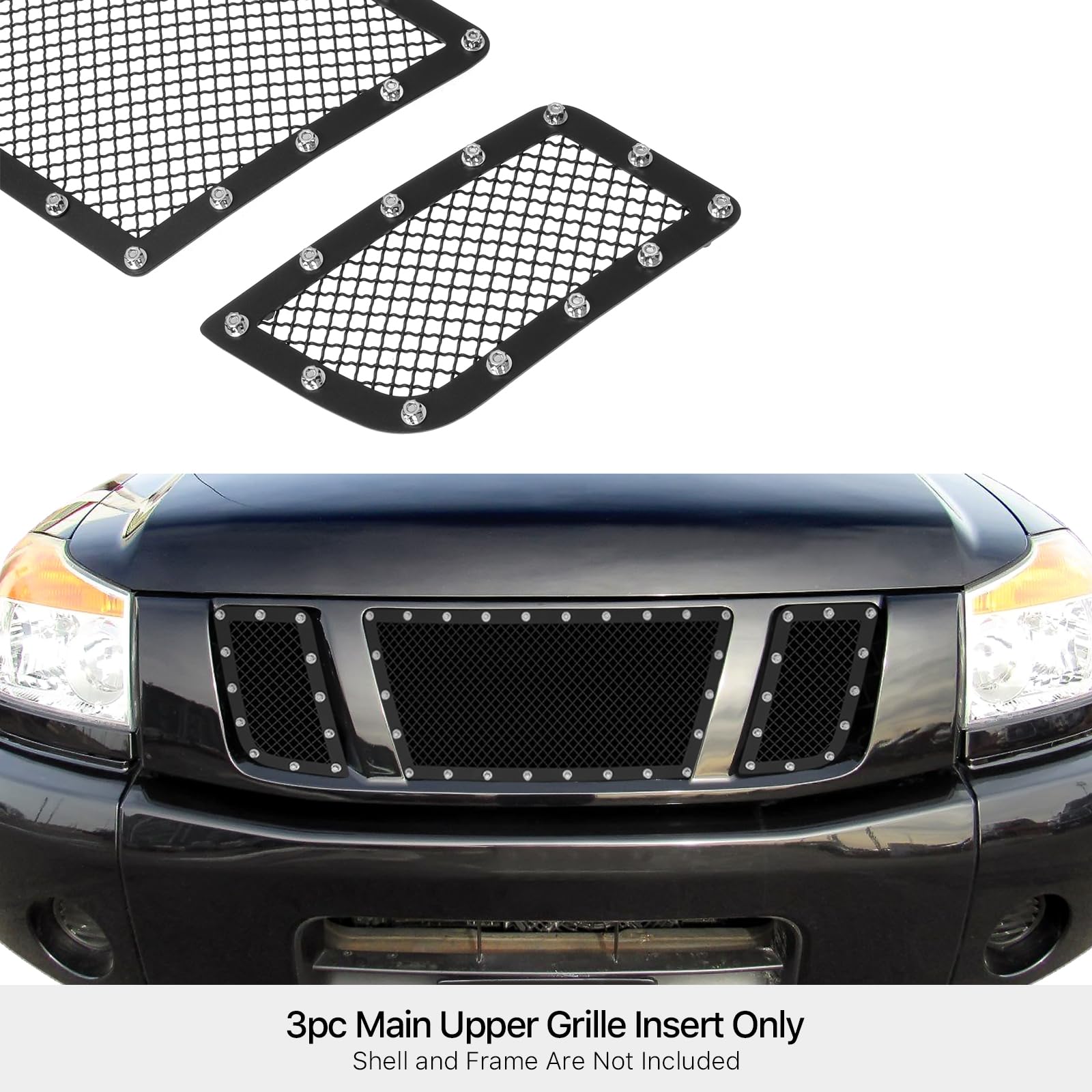 Amazon.com: APS Compatible with Nissan Titan 2008-2015 Main Upper