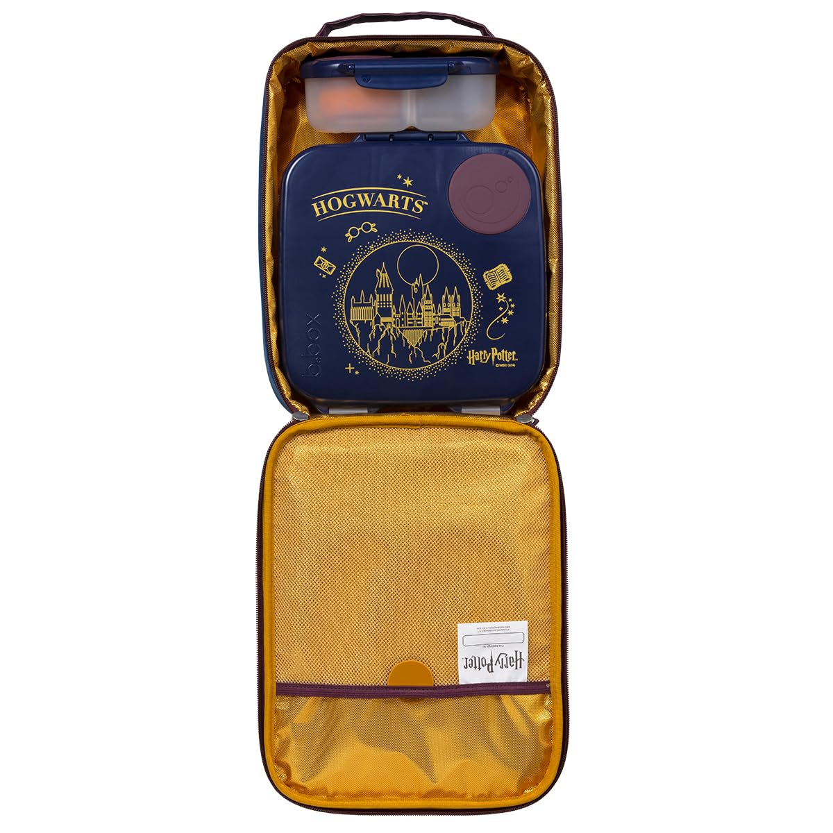 b.box Flexi-isolierte Lunchtasche – Harry Potter, hält das Mittagessen länger kühl und frisch, maschinenwaschbar, passend für große Lunchbox und Snackbox