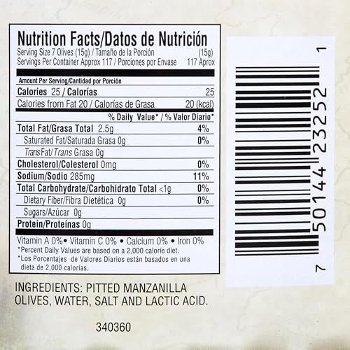 Miniatura 2 de TableTop King Aceitunas sin hueso de Manzanilla - 1 galón