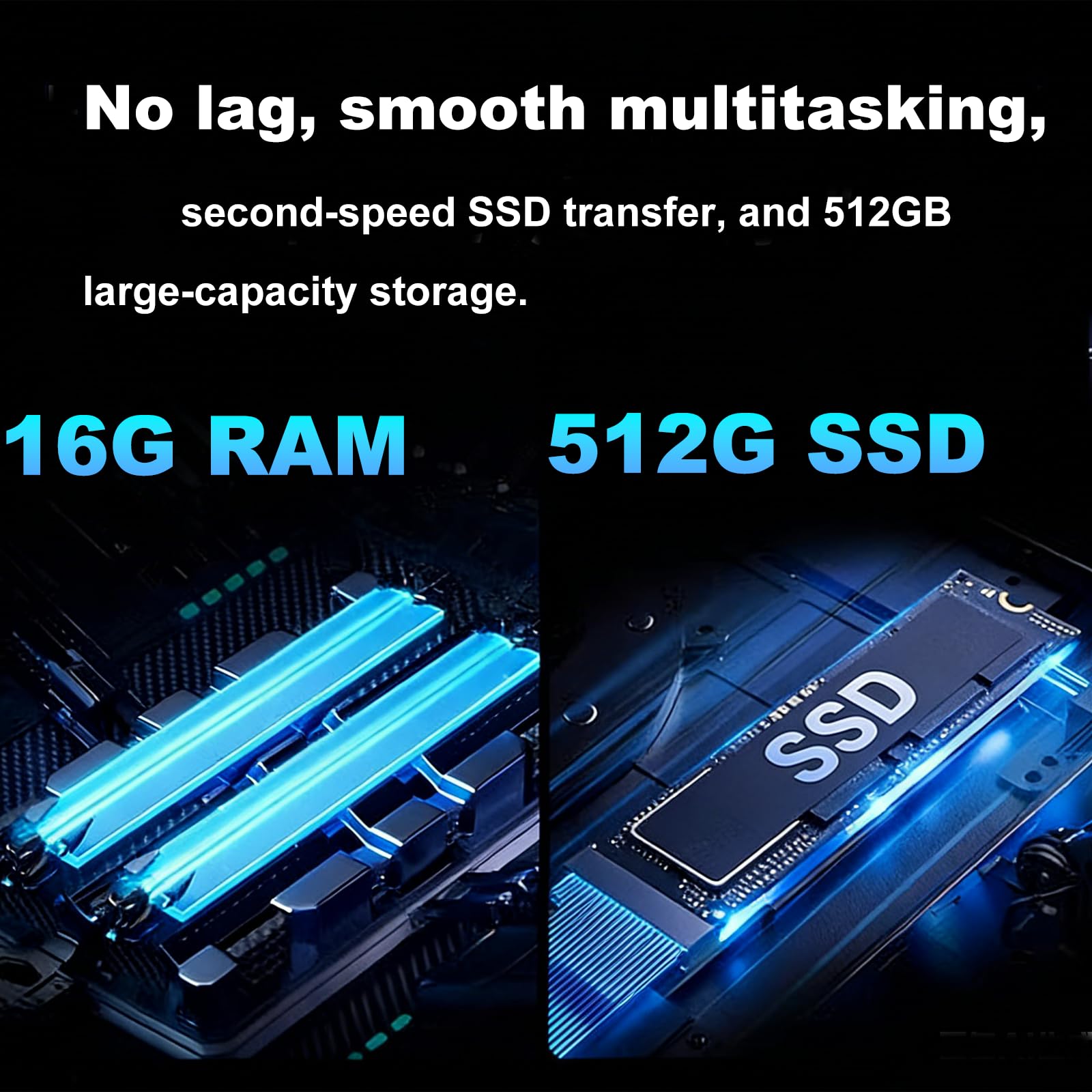 23.8-Inch Fhd All-in-One Desktop Compute,Core i5, 16GB DDR RAM,512GB PCIe SSD,1920x1080 FHD Display, WiFi, Bluetooth,Mouse and Keyboard Include,with 1-Year Warrant image 4