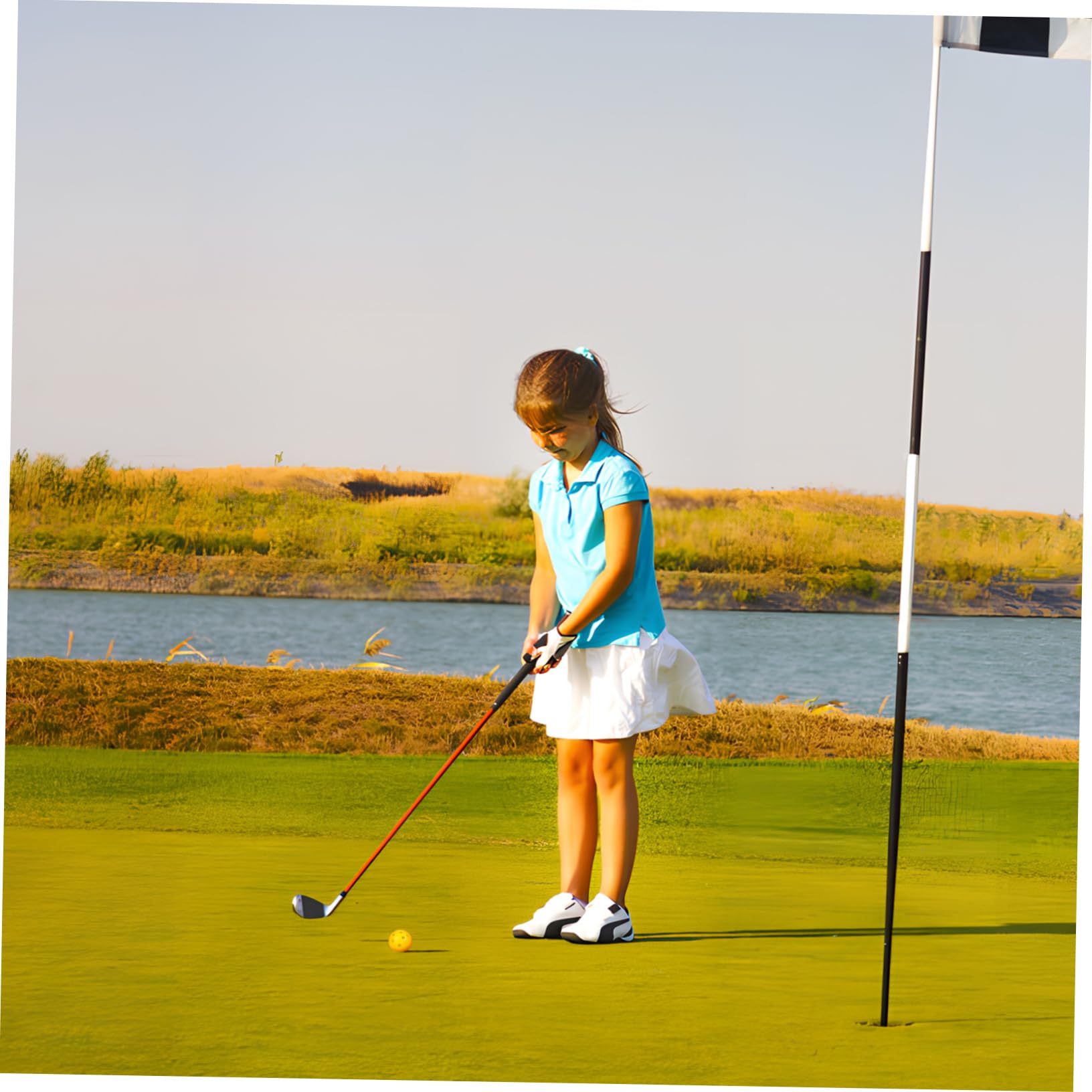 BESPORTBLE 96 Stück Golf Übungsbälle Kunststoff Golfbälle Mit Löchern Indoor bälle zubehör Übungsausrüstung Trainingshilfe Schwung Übungsbälle Übungs bälle