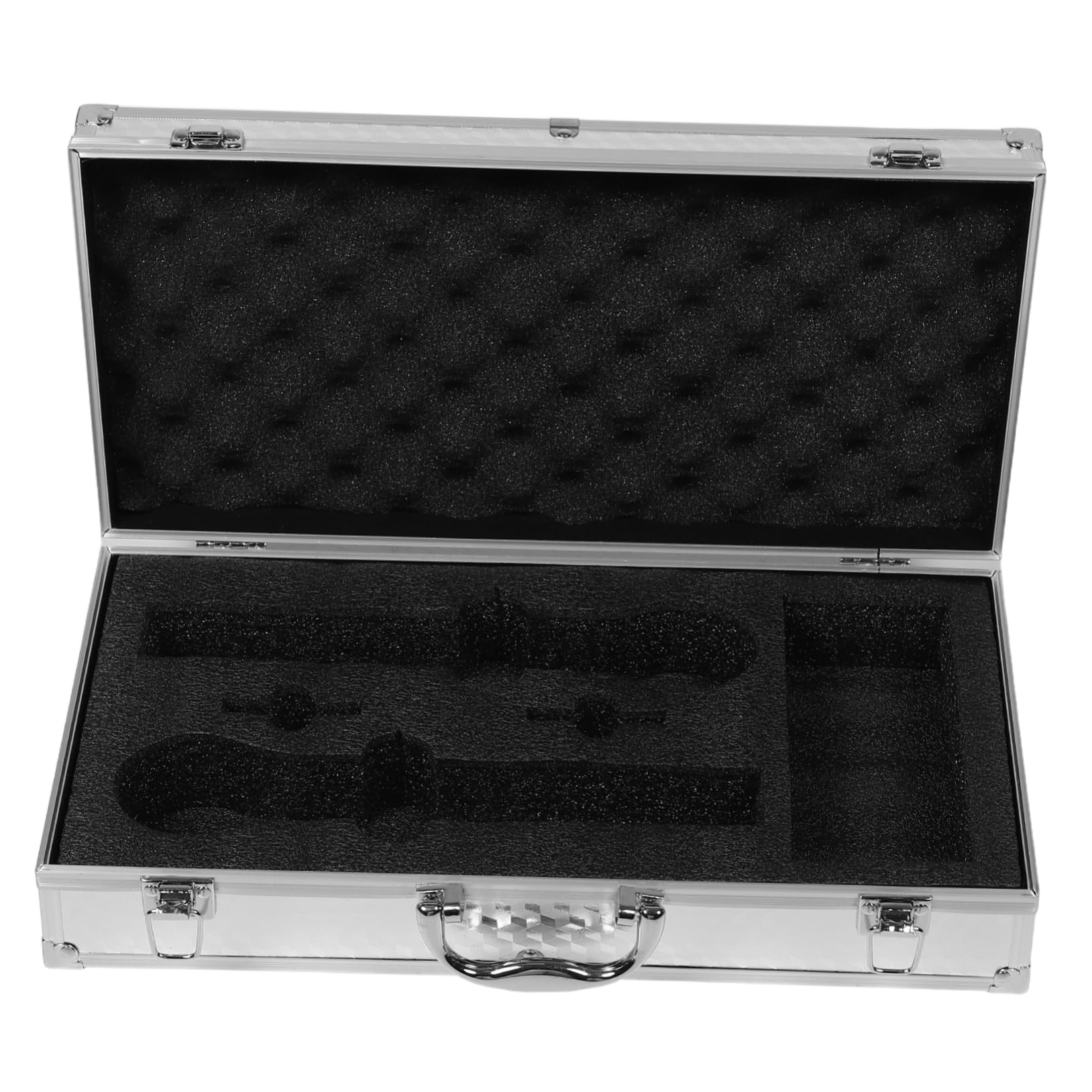 Cabilock Heavy Duty Dual Mic Storage Box for Ktv Live Performances and Travel Portable Carrying for Dust Protection