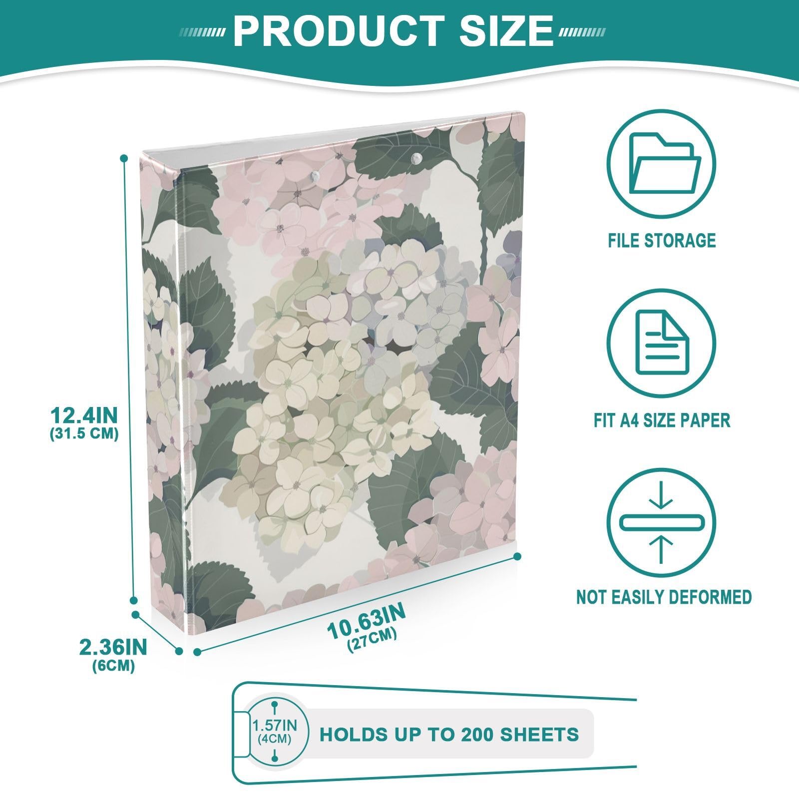 Raccoglitore per materiale scolastico da 2,5 cm, colore: grigio pastello