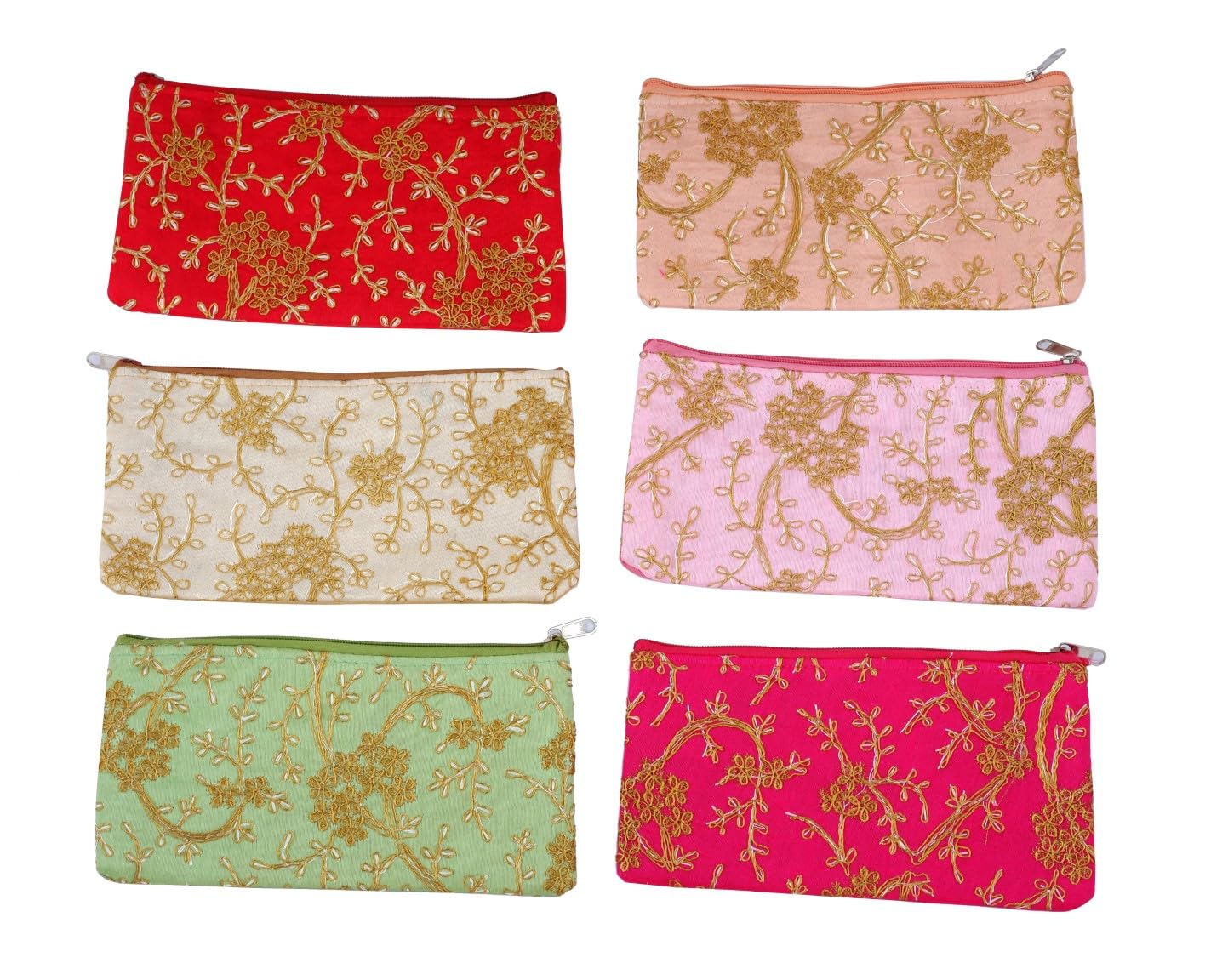 SAINIK'S - ACCESS TO QUALITY Embroidery Wedding Return Gift Women Wholesale Bridal Giveaways potli Bag With Zipper For Ladies Baby Shower Shagun Purse Gifting Haldi Mehandi (6)-image-23