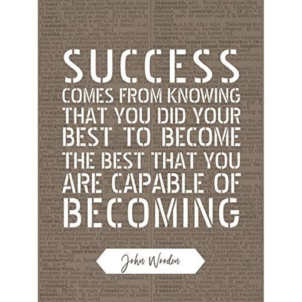 Artery8 Quote John Wooden Success Your Best Basketball Coach Unframed Art Print Poster Wall Decor 12x16 inch