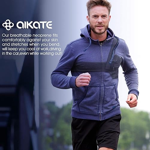 Miniatura 7 de Funda de hombro para ocultación profunda, funda universal para debajo del brazo para pistola, para hombres y mujeres, se adapta a pistolas