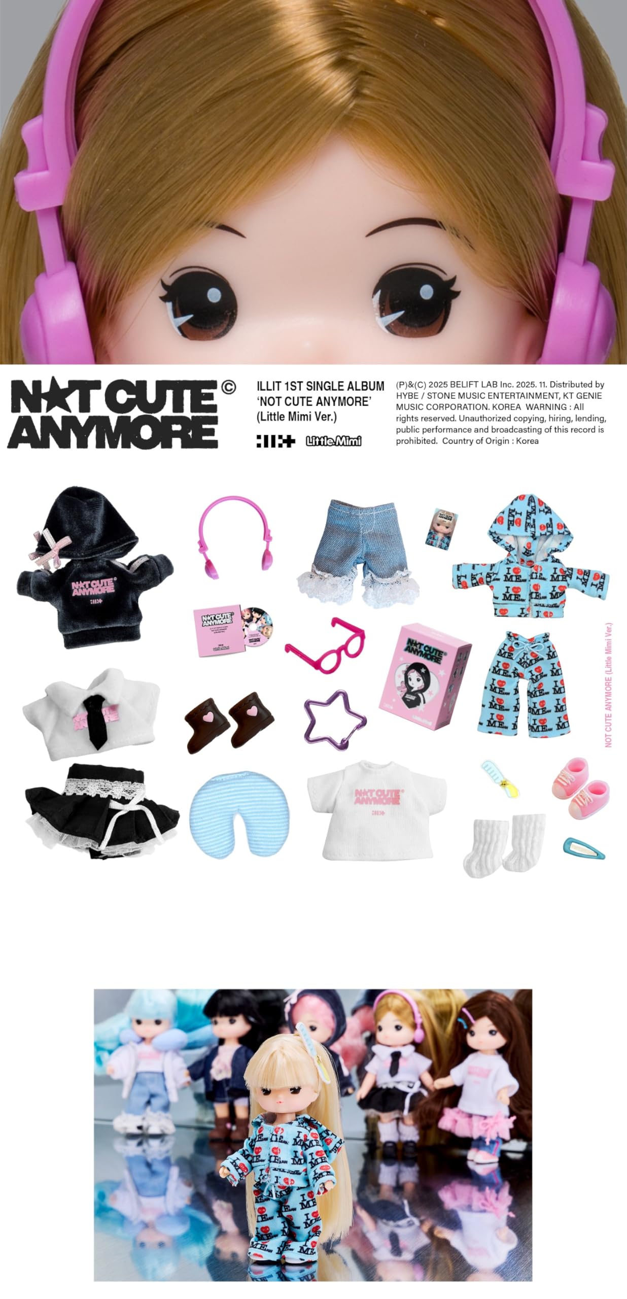 ILLIT 1° Album Singolo [NOT CUTE ANYMORE] Little Mimi Random Ver