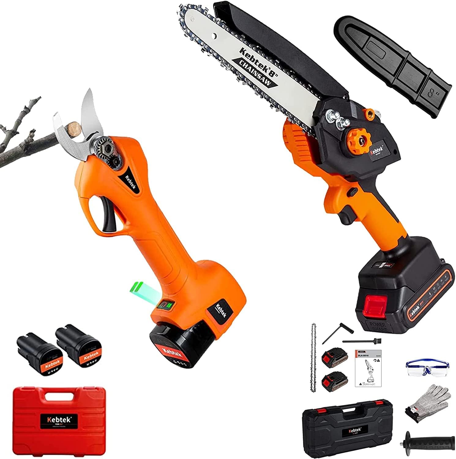 8Inch 21V Electric Mini Chainsaw, Brushless Rechargeable