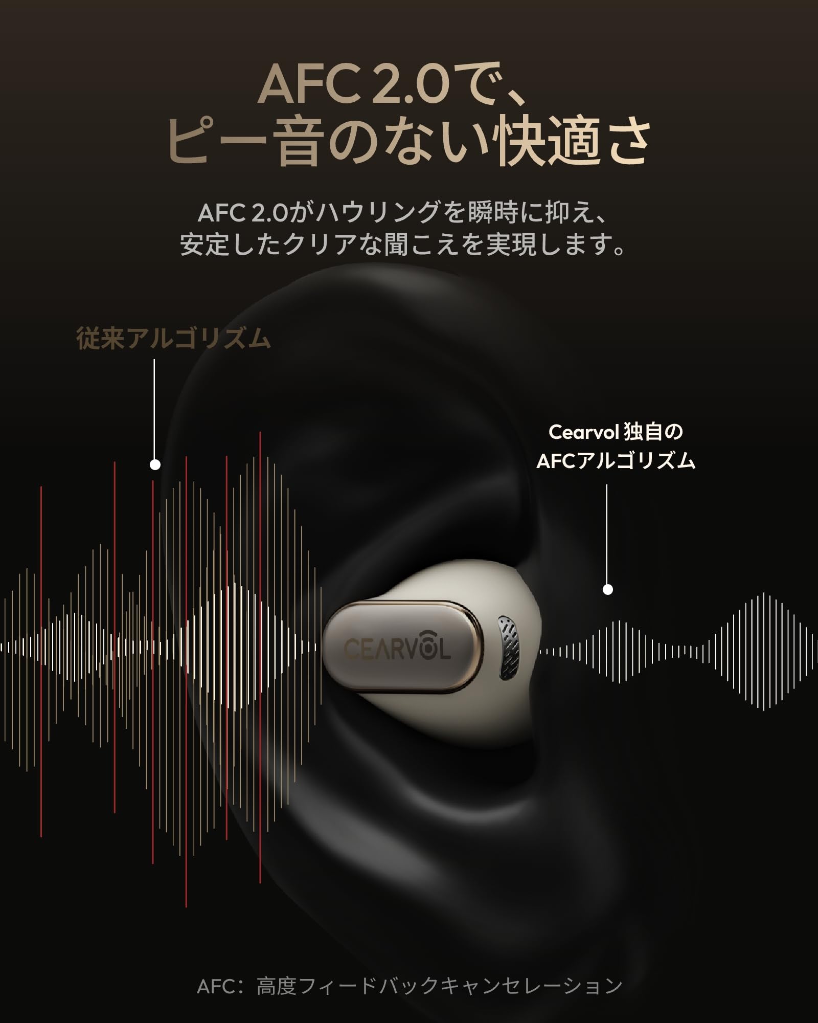 Amazon.co.jp: 【Cearvol 集音器 Wave（スターライト）】ケースで一括