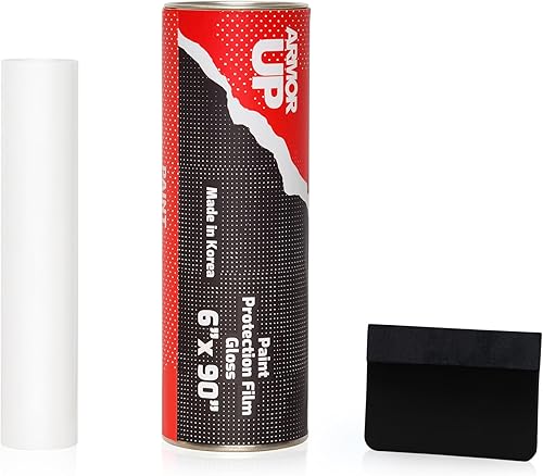 Miniatura 11 de [ARMOR UP] Película de protección de pintura transparente brillante de 3"x60" - Envoltura protectora automotriz de TPU de 6-mil - No amarillea