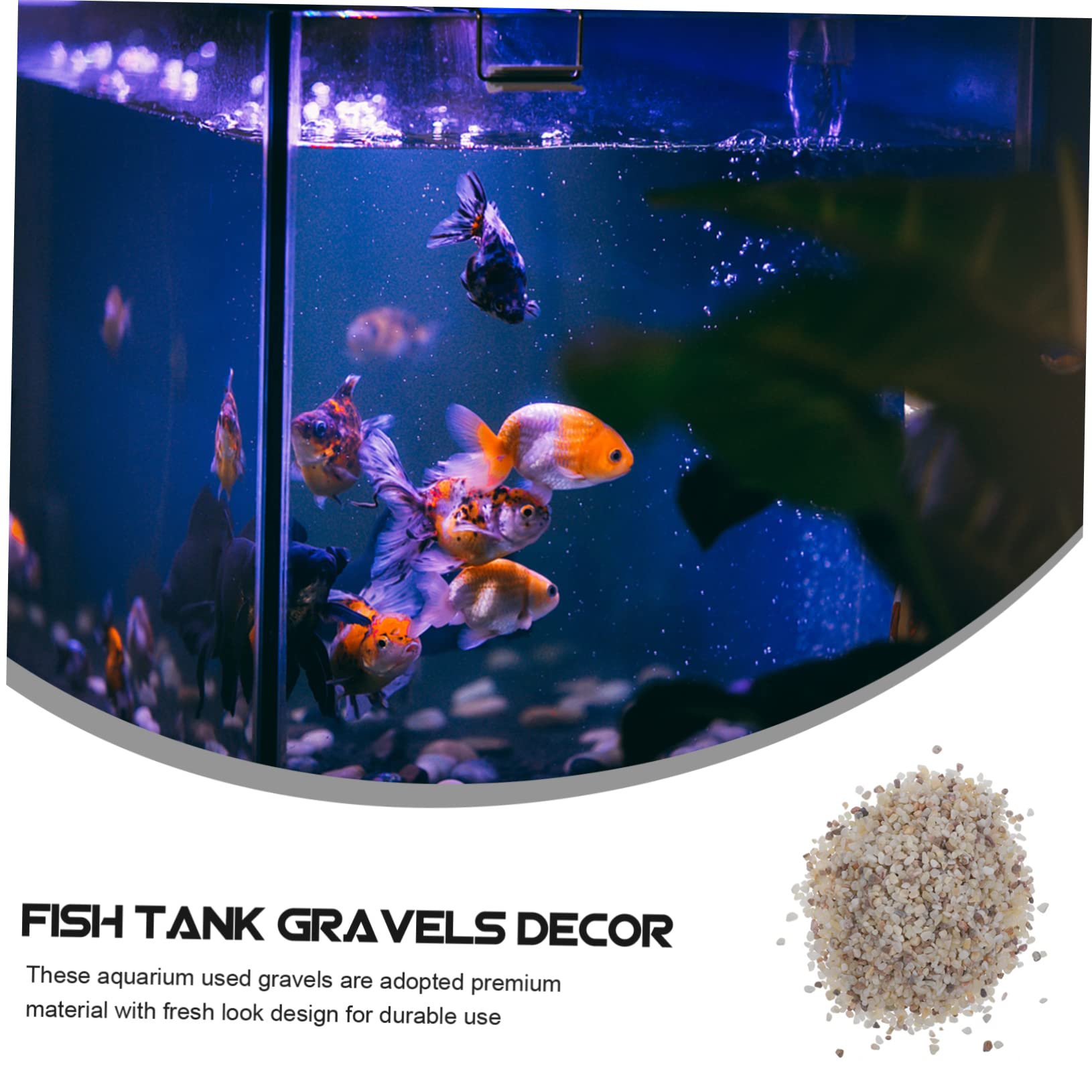 GALPADA Aquarienkiesel Naturpolierter Dekorationsstein Bunter Kies Für Aquarium Pflanzen Dekoration