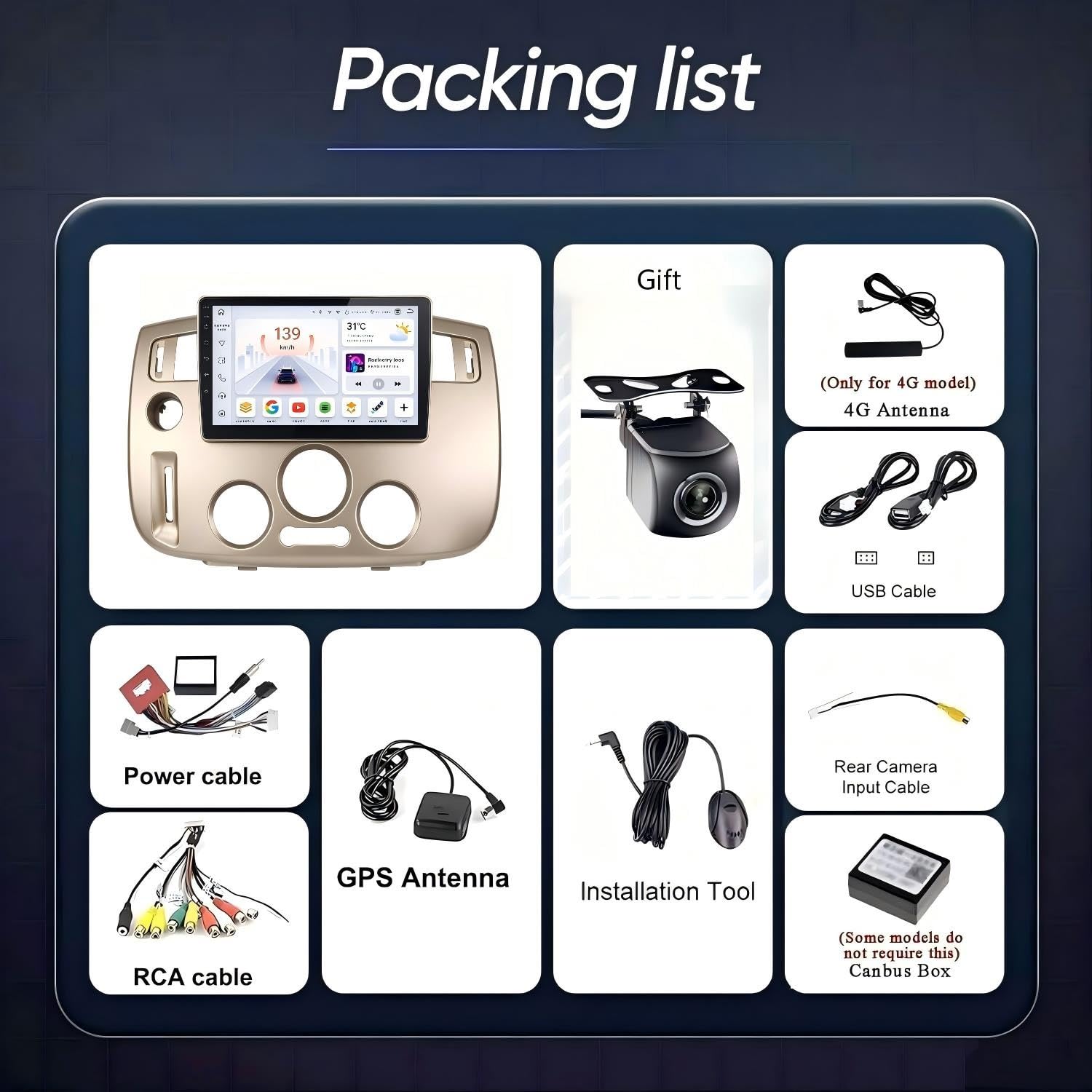 Autorradio para Renault Scenic 2004-2009 MT Aire Acondicionado Manual