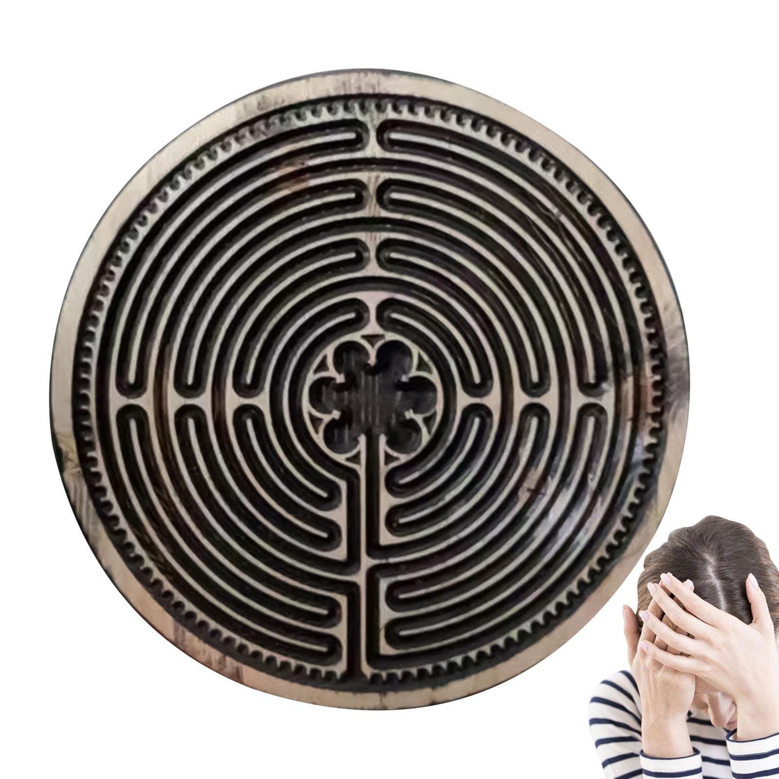 Bordo del labirinto delle dita,Labirinto a dita rotonde Labirinto a dita rotonde | Scheda attività educativa multifunzionale per bambini e gioco di logica Labirinto in legno Rompicapo Puzzle