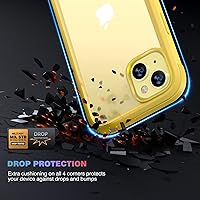 Vista 555 de Diaclara - Funda diseñada para iPhone 15 Plus de 6.7 pulgadas, transparente, cuerpo completo, con protector de pantalla, resistente de protección
