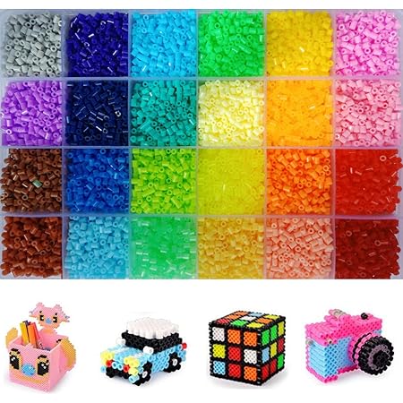 Amazon パーラービーズキット24色 2 6mm 約粒アイロンビーズ セットヒューズビーズ パーラービーズ ヒューズビーズジグソーパズルおもちゃづくり パーラービーズ手芸 子供 知育玩具 キッズパーラービーズ対応キット ビーズ ストーン 通販
