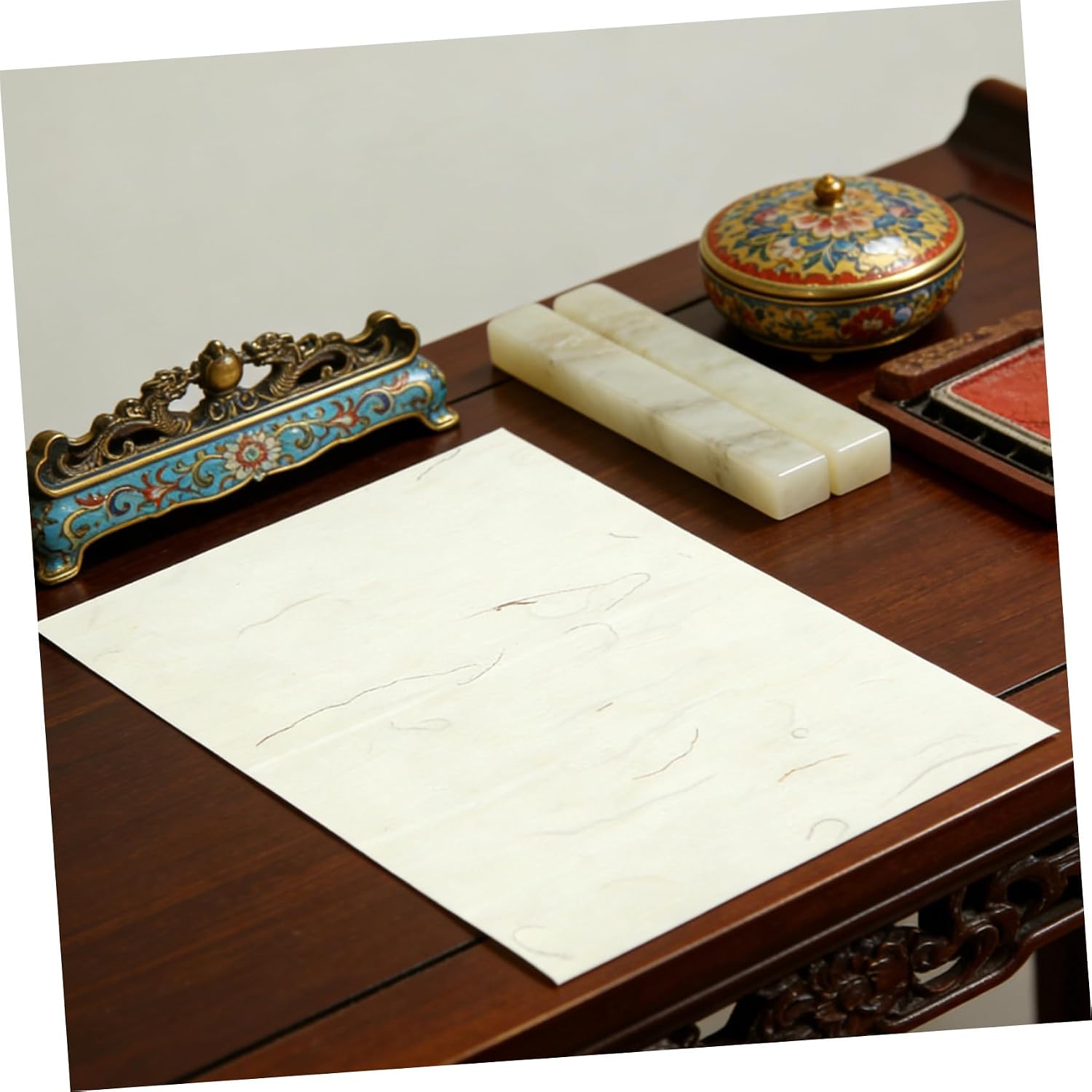 40pcs Chinese Calligraphy Paper Plant Flower Brush Rice Paper Craft Hand Made Art Tissue Xuan Letter Writing