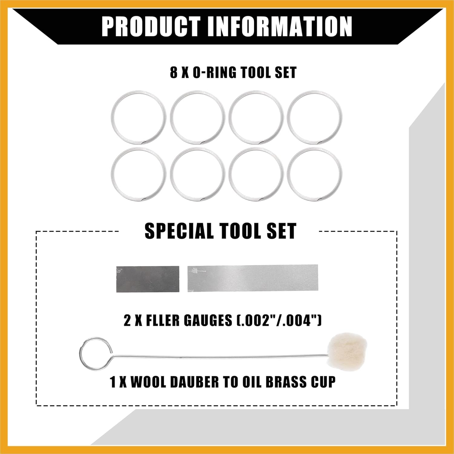 7.3L Injector Rebuild Kit with Vice Clamp, Special Tools, Springs & O-Ring Seal Kit for Ford 7.3L 1994-2003 / Durable / 1 Set Replacement
