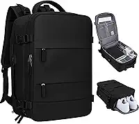 Mochila Feminina e Masculina - Notebook, Casual, Viagem, Trabalho, Escola, Academia, Grande, Impermeável, Resistente - Ideal para Trabalho, Faculdade e Viagens - Com Entrada USB e Passa fio