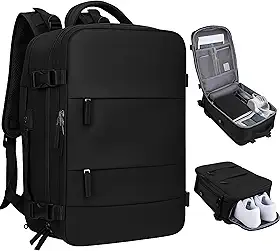 Mochila Feminina e Masculina - Notebook, Casual, Viagem, Trabalho, Escola, Academia, Grande, Impermeável, Resistente - Ideal para Trabalho, Faculdade e Viagens - Com Entrada USB e Passa fio