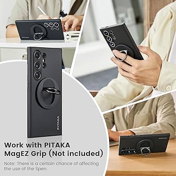 スマホアクセサリー PITAKA Galaxy S24 Ultra PitButton Case Amazon.com: pitaka for Samsung Galaxy S24 Ultra Case, 6.8
