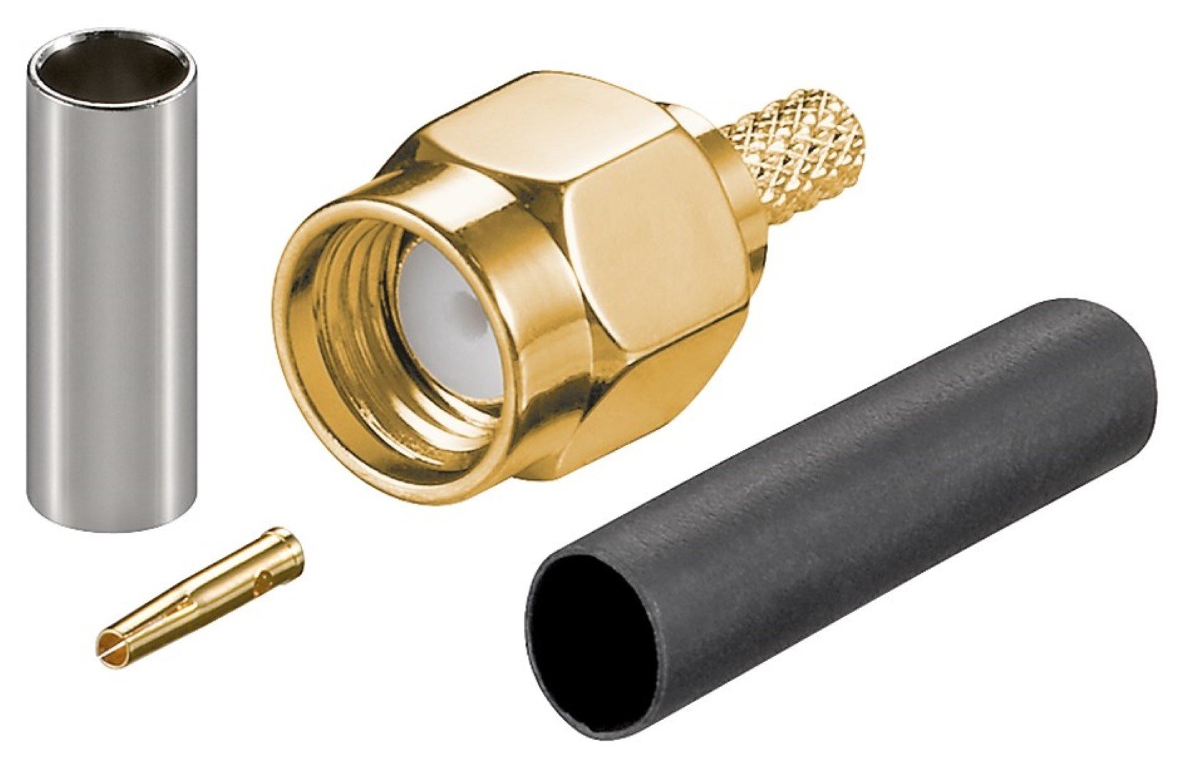 Goobay 51695 RP-SMA Crimp Plug for RG-174