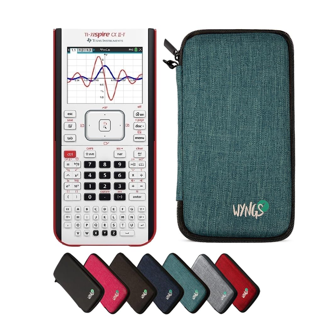 CALCUSO Pacchetto Base turchese con Calcolatrice TI Nspire CX II-T