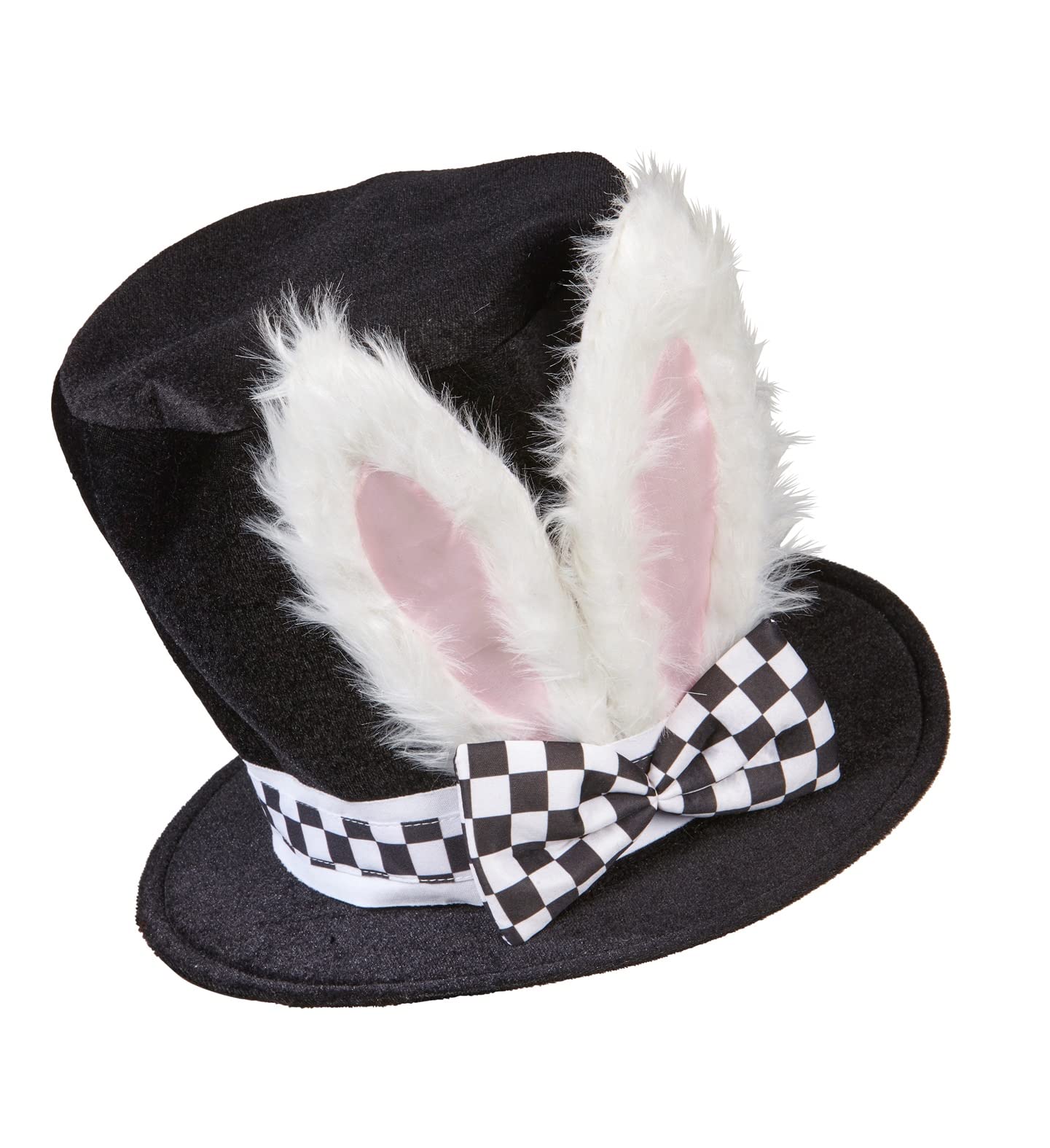 Widmann 10021 – Top Hat with Malleable Rabbit Ears Rabbits Wonderland Fairy Tale Hat Theme Party Carnival