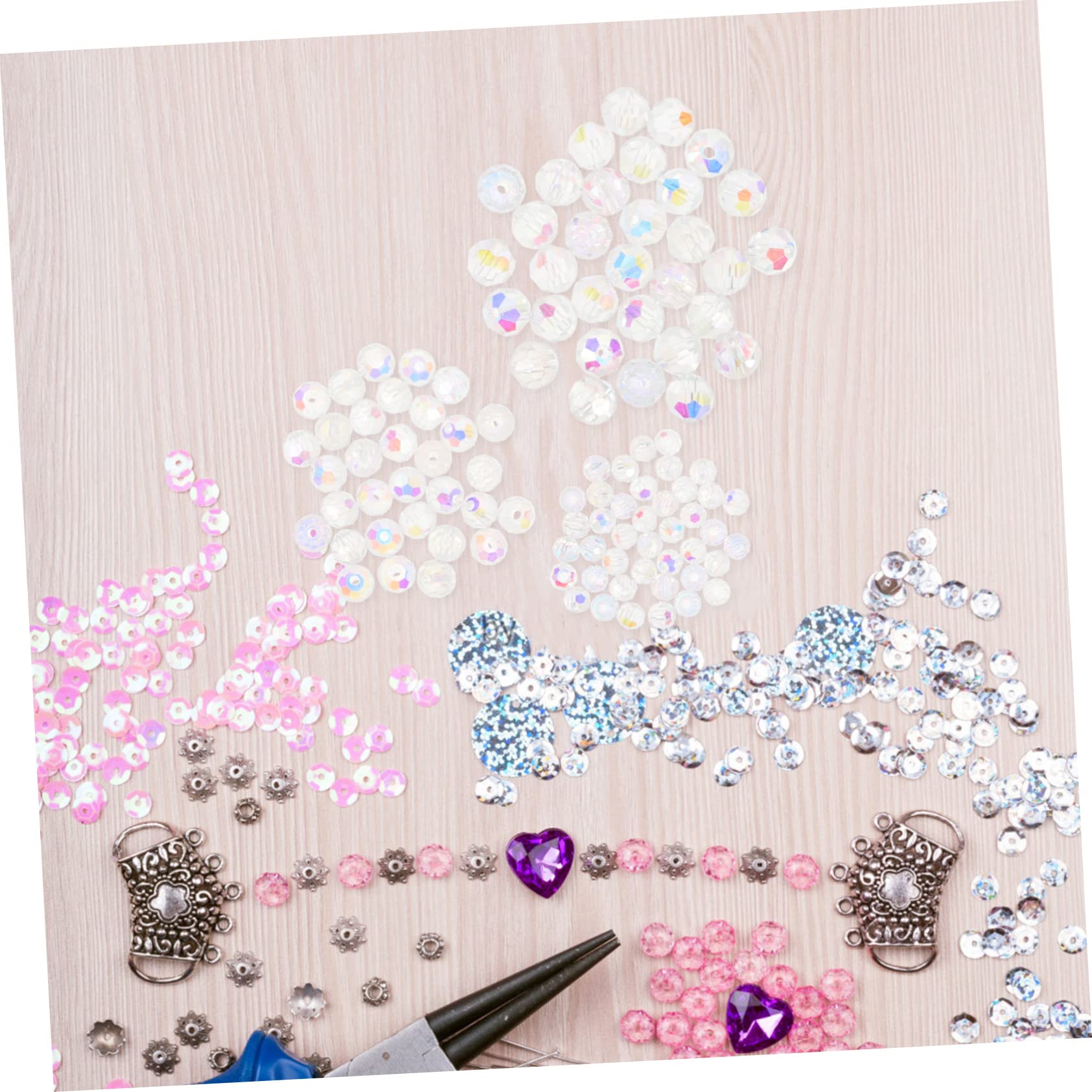 600piezas Cuentas De Vidrio Ab Para Kit De Fabricación De Pulseras Cuentas Facetadas Accesorios Para Joyería Brillantes y Resistentes