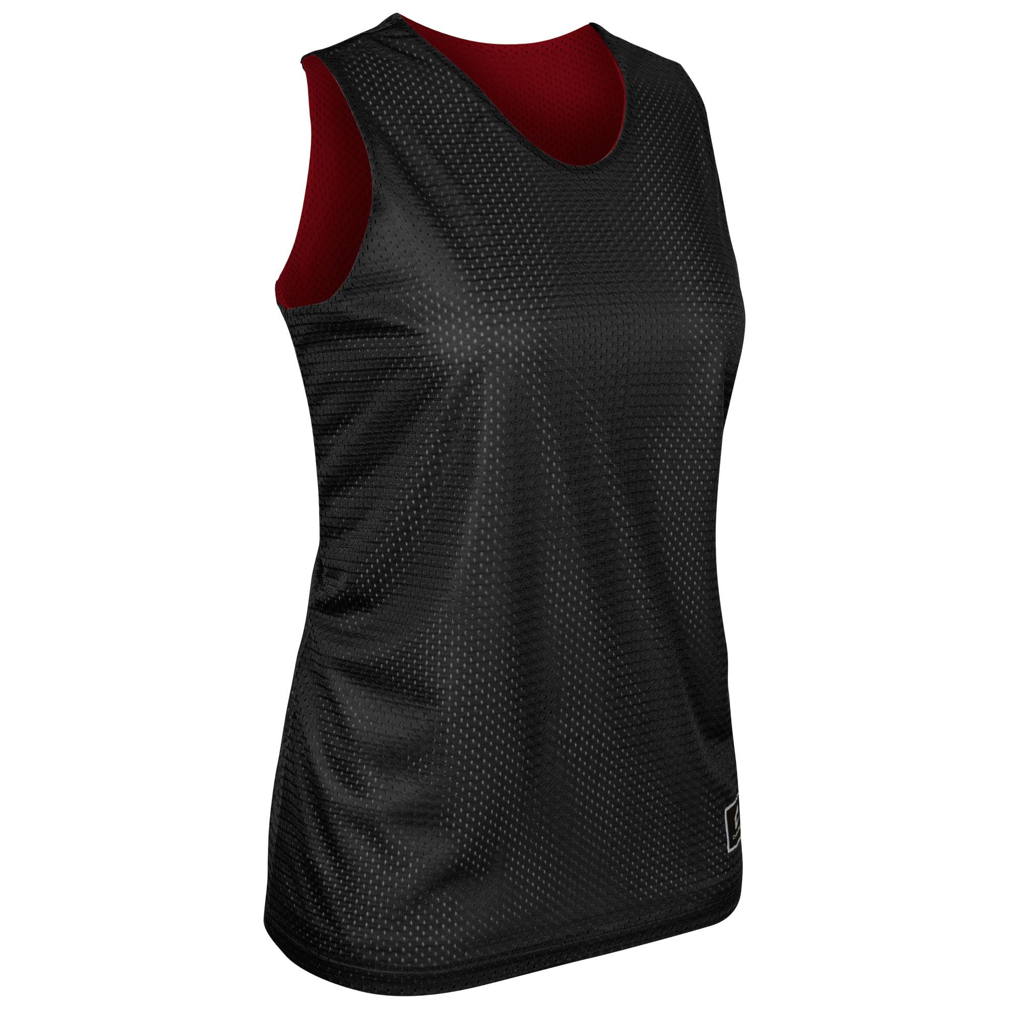 Champro BBJPWBSCXL - Camiseta de Baloncesto Reversible de poliéster, Color Negro, Escarlata, Talla XL