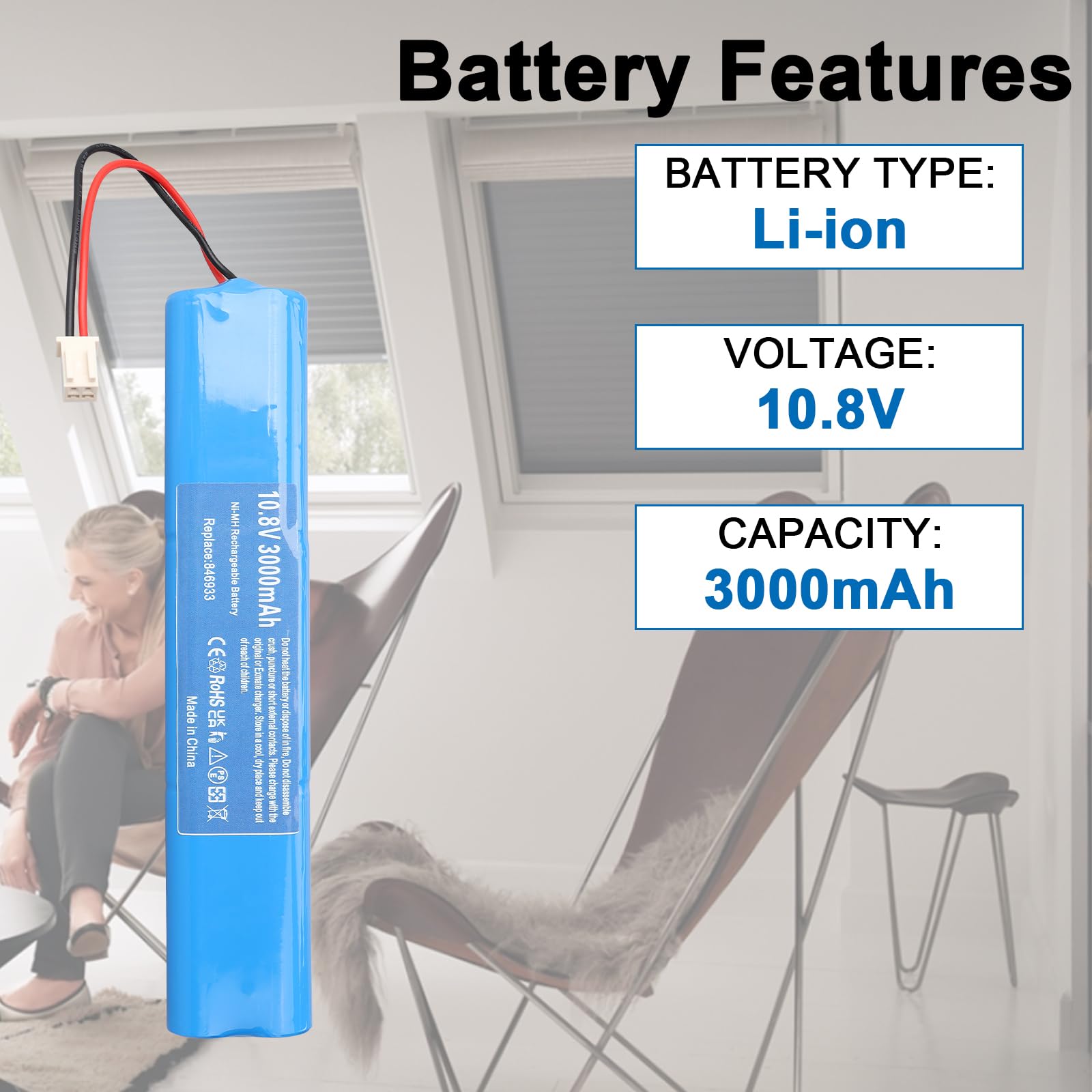 Exmate NI-MH 10.8 V 2500mAh Ersatz Akku Für Velux Roller Shutter 846933 946930 946933 Mit Kabel Und Stecker Ersatzbatterie F R Velux Rollladenantrieb Solar Rolll Den Ssl Solar Rolll Den Exmate NI-MH 10.8 V 2500mAh Ersatz Akku Für Velux Roller Shutter 846933 946930 946933 Mit Kabel Und Stecker Ersatzbatterie F R Velux Rollladenantrieb Solar Rolll Den Ssl Solar Rolll Den