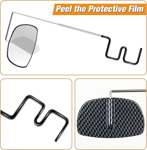 Miniatura 6 de Saillong Espejo de gafas de bicicleta de 360 grados, ajustable, ligero, para ciclismo, casco retrovisor, espejo para ciclismo (1 pieza)