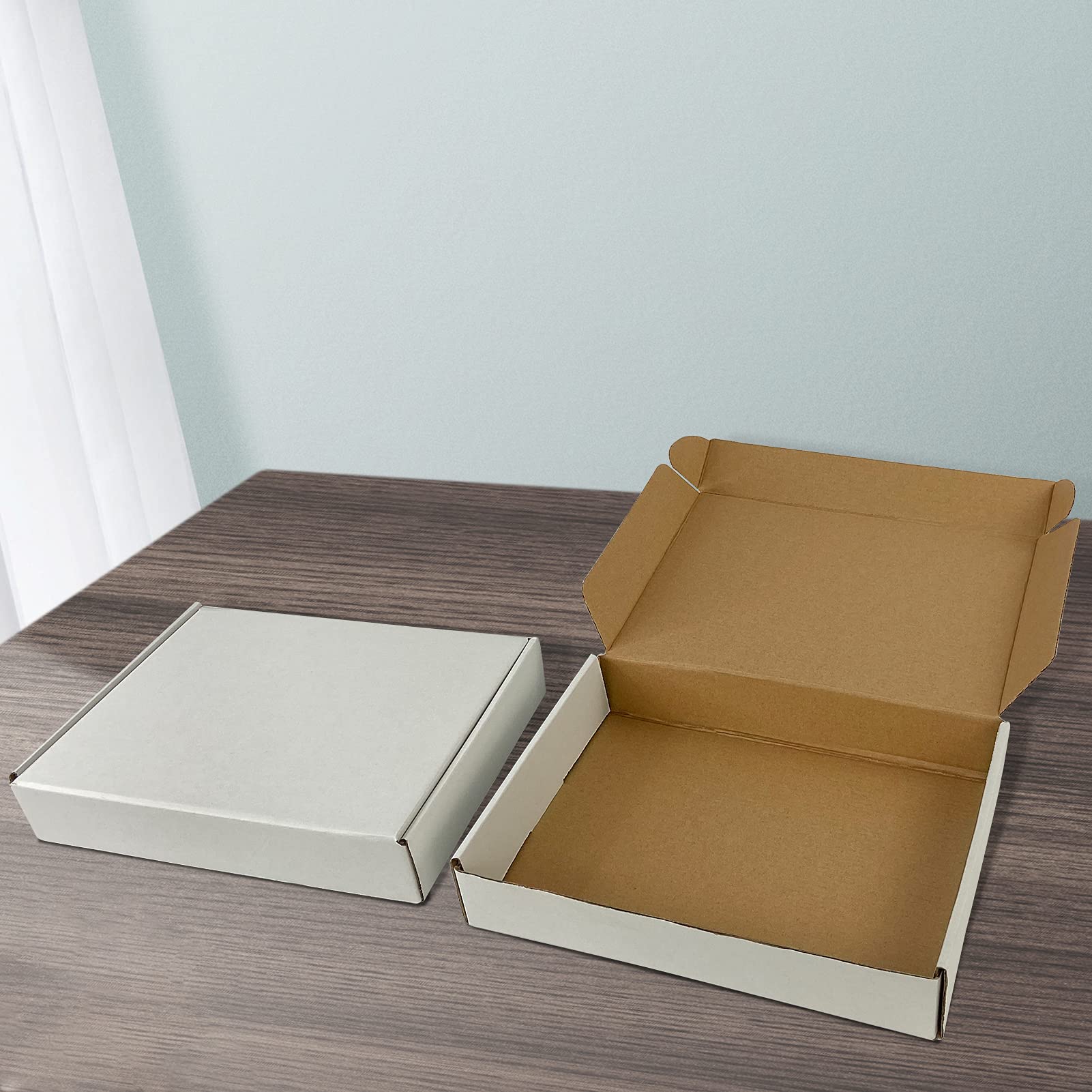 Cajas de envío pequeñas 11X8X2 Blanco Corrugado Mailer 25 Pack