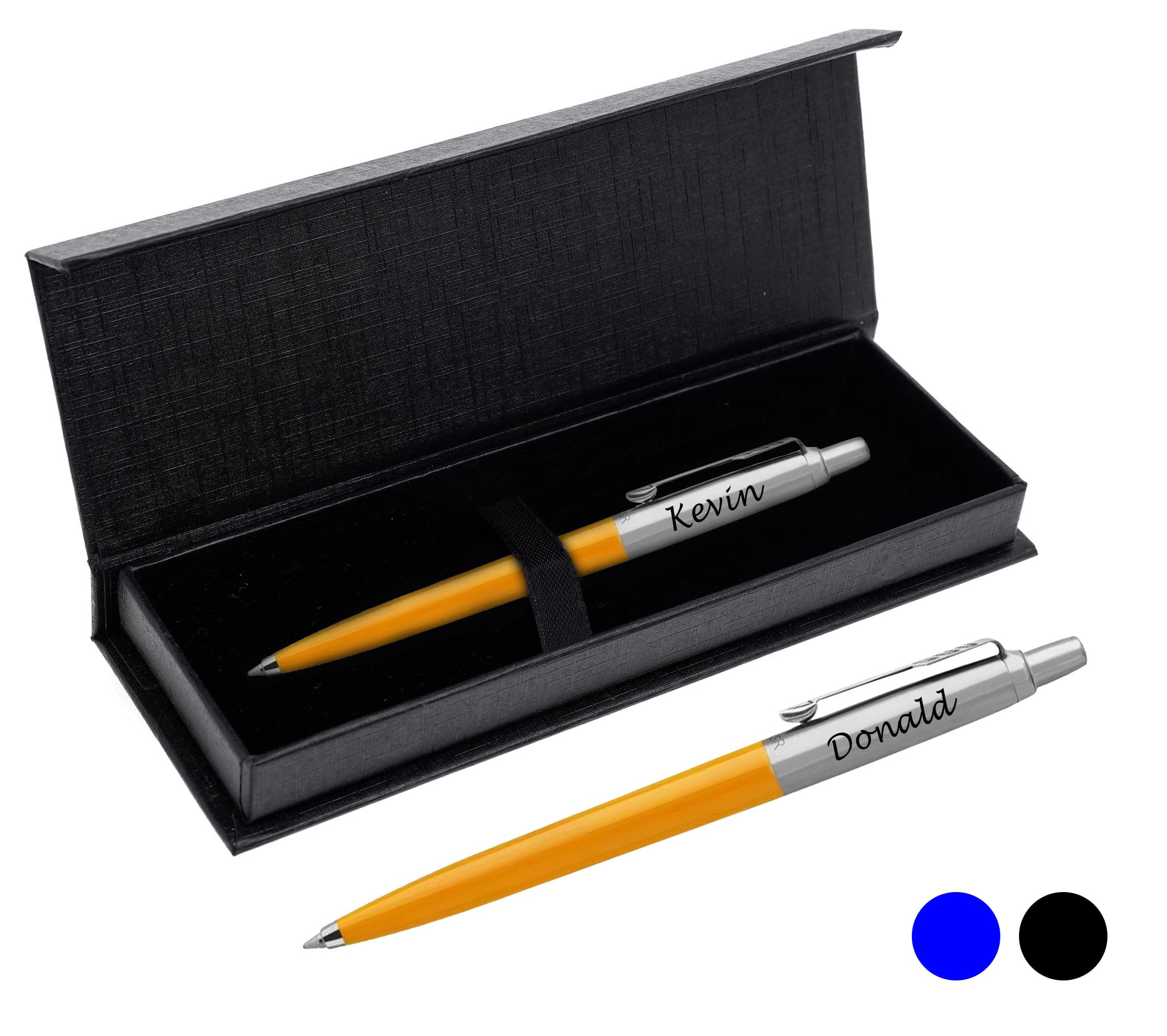 Personalised Engraved Parker Jotter Ballpoint Pen– Choice of colours – Anniversary, Birthday, Christmas – Presented in Paul Clover Black Gift Box