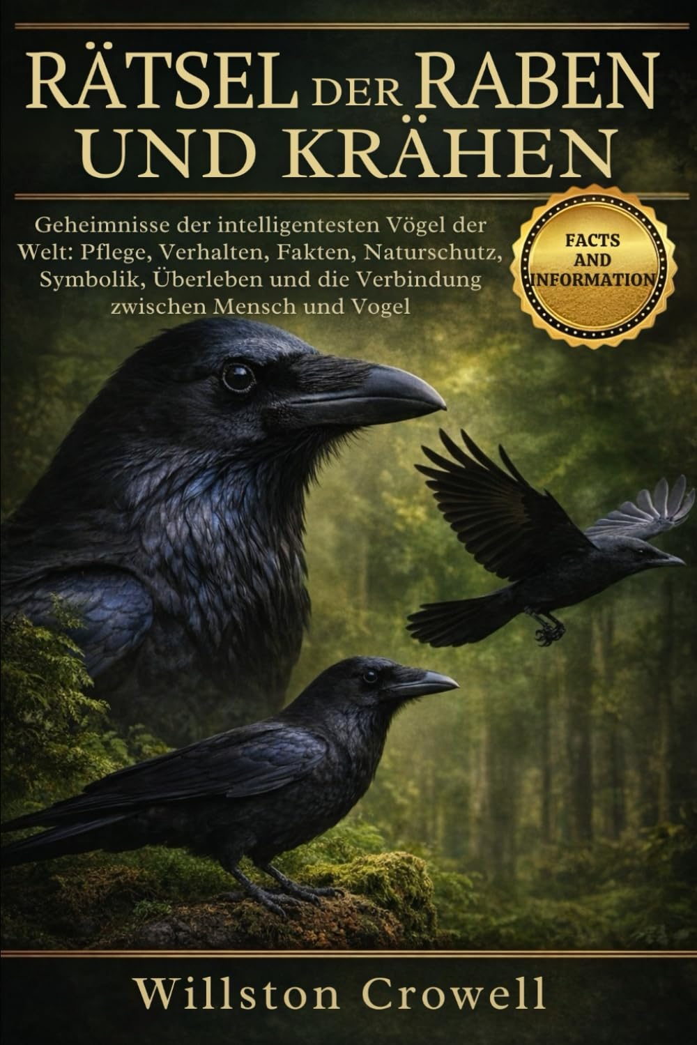 RÄTSEL DER RABEN UND KRÄHEN: Geheimnisse der intelligentesten Vögel der Welt: Pflege, Verhalten, Fakten, Naturschutz, Symbolik, Überleben und die Verbindung zwischen Mensch und Vogel