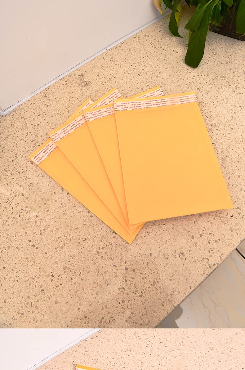 Gepolsterte Briefumschläge, A4, A5, Luftpolstertaschen, Versandumschläge (Gold, 100 Stück A5)