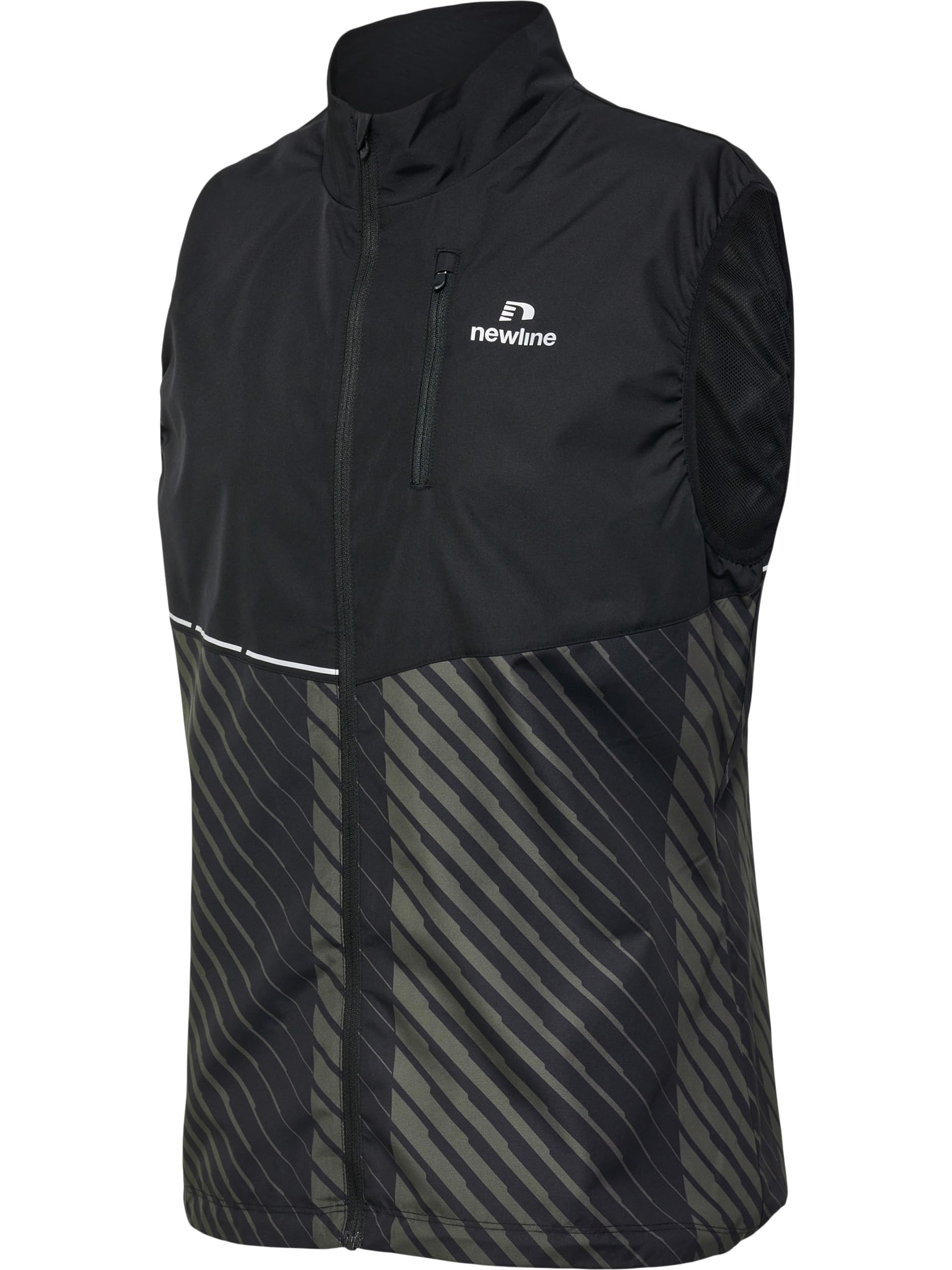 hummel Newline Herren Pace Gilet Laufbekleidung Laufweste Schwarz - Beige S