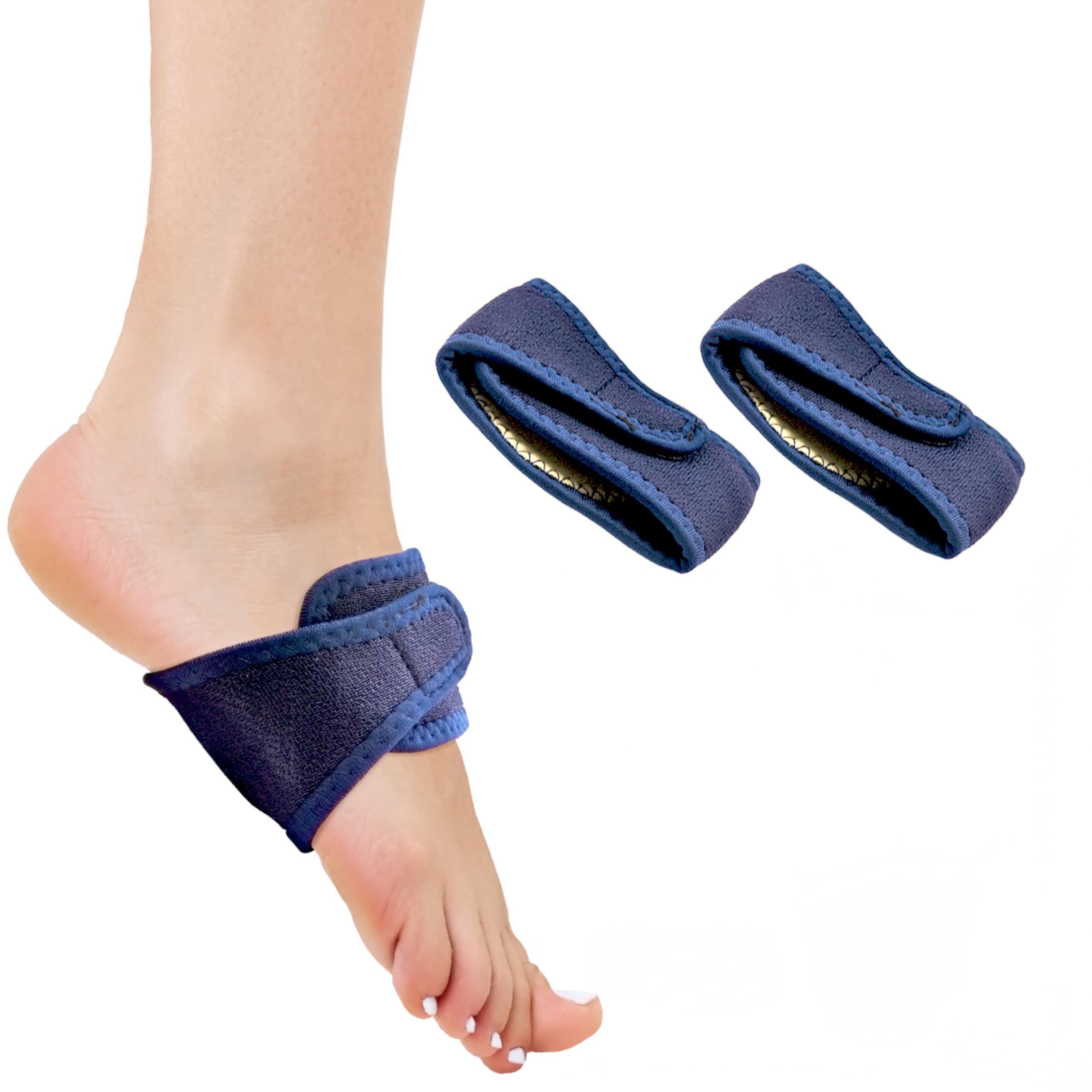 Dr. Frederick's Original Arch Support Brace Set - Two Orthotic Insole Wraps for Plantar Fasciitis and Flat Feet - Fast Relief of Foot Pain